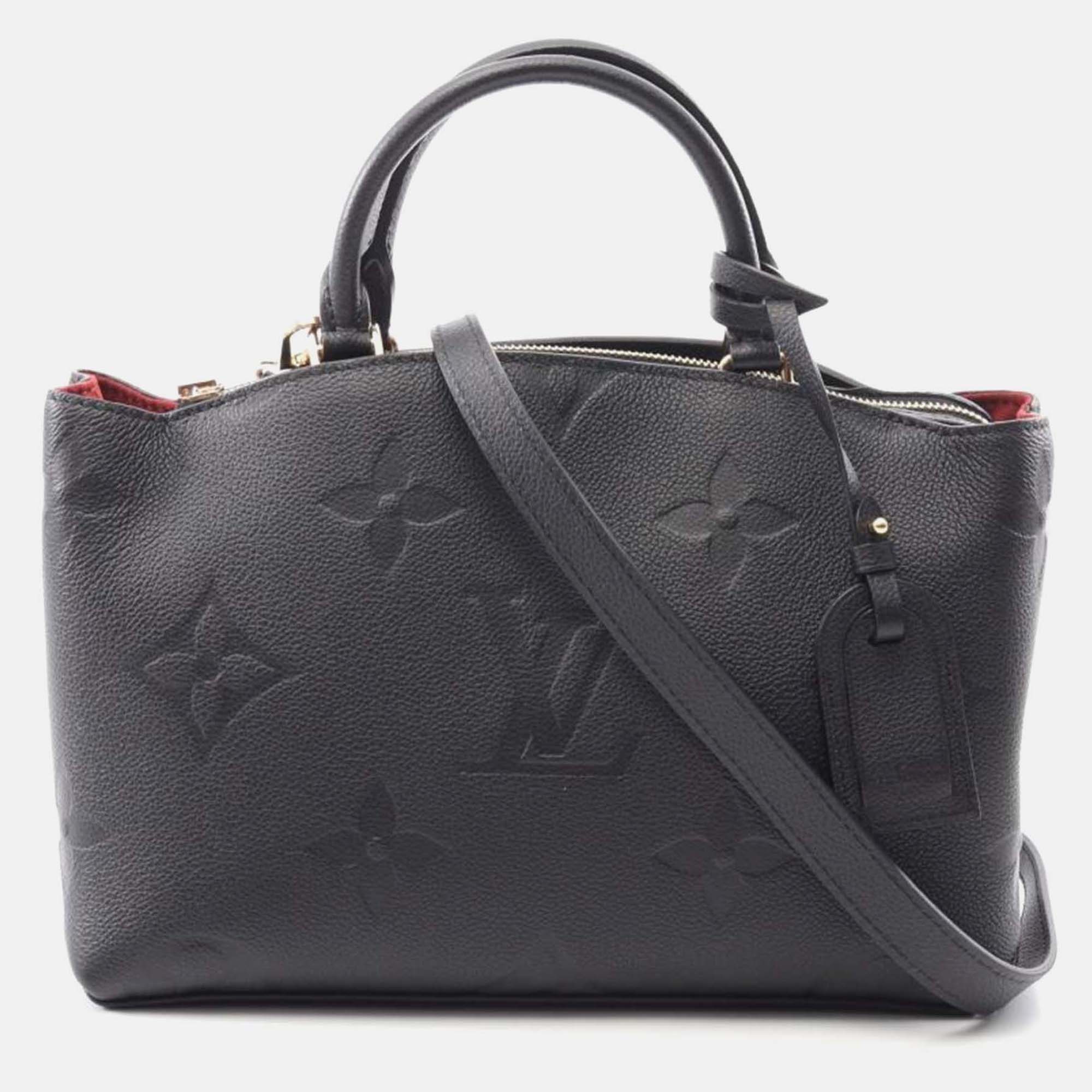 

Louis Vuitton Petit Palais PM Monogram Empreinte Shoulder Bag, Black