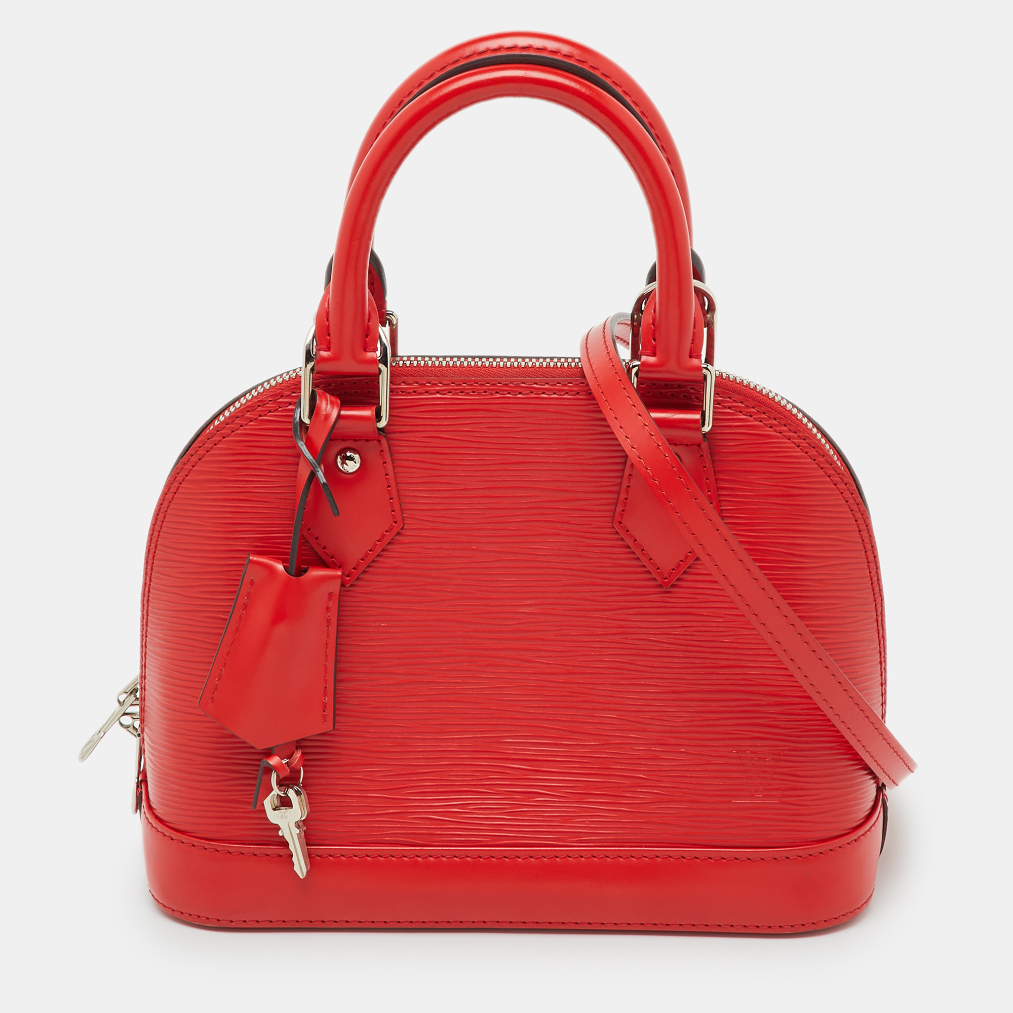 

Louis Vuitton Piment Epi Leather Alma BB Bag, Red