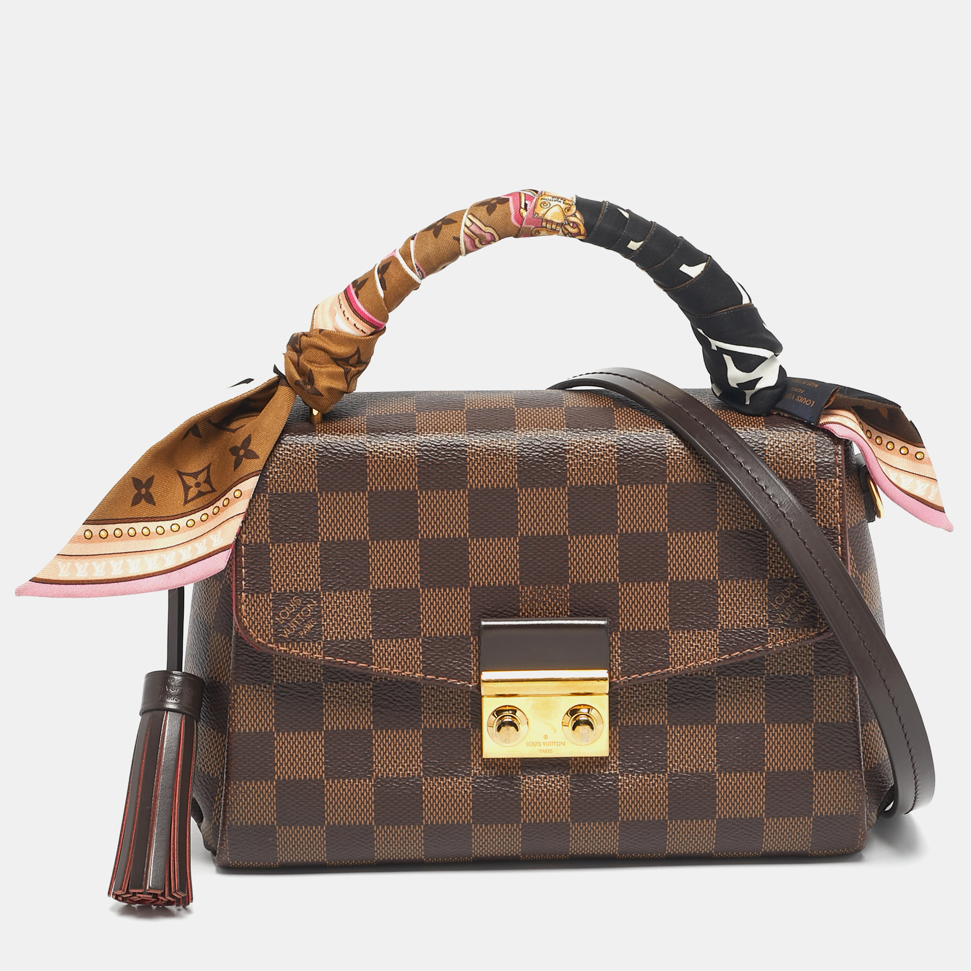 

Louis Vuitton Damier Ebene Canvas Croisette Bag, Brown