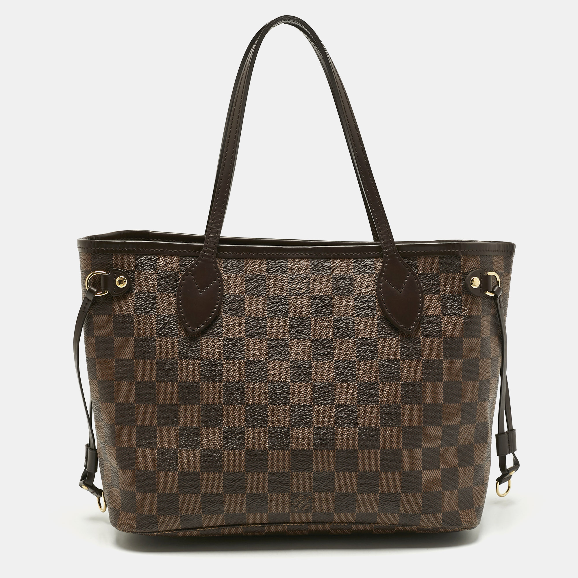 

Louis Vuitton Damier Ebene Canvas Neverfull PM Bag, Brown