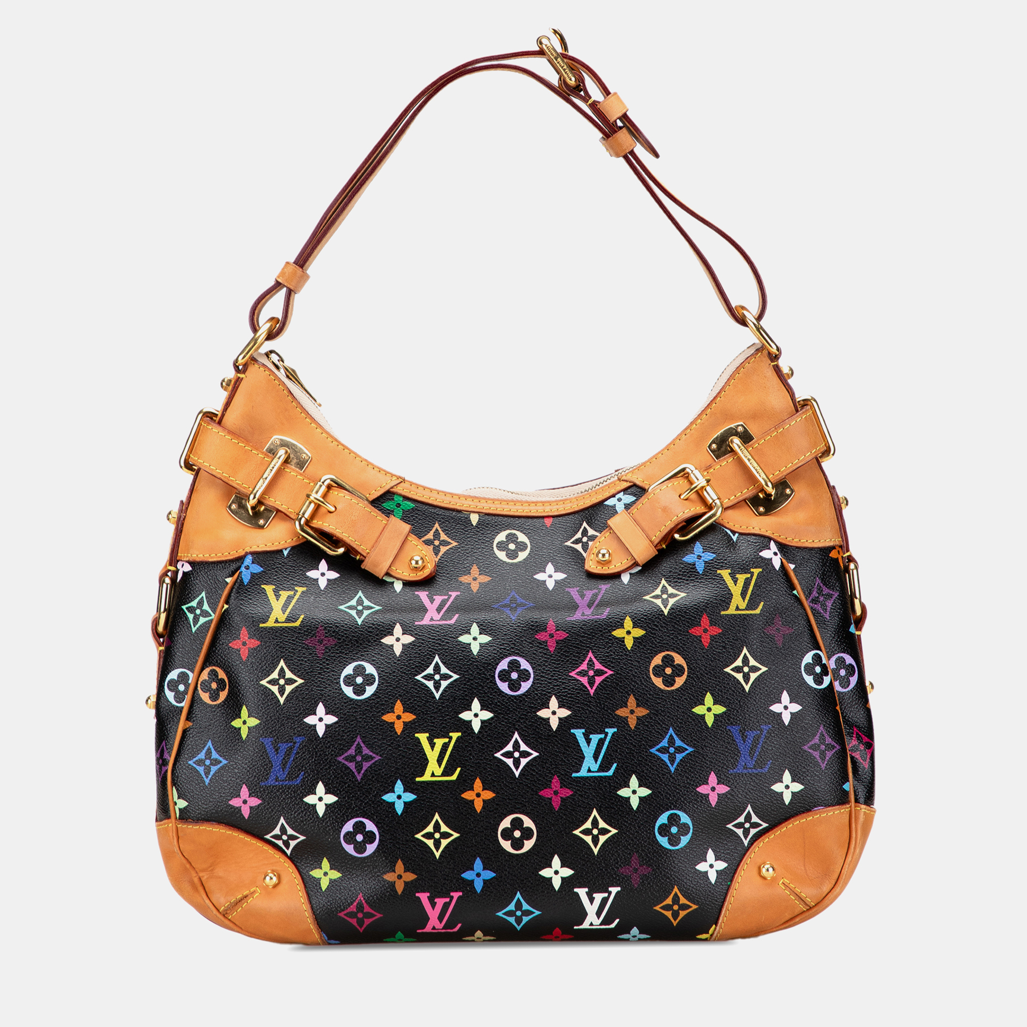 

Louis Vuitton Black Monogram Multicolore Greta