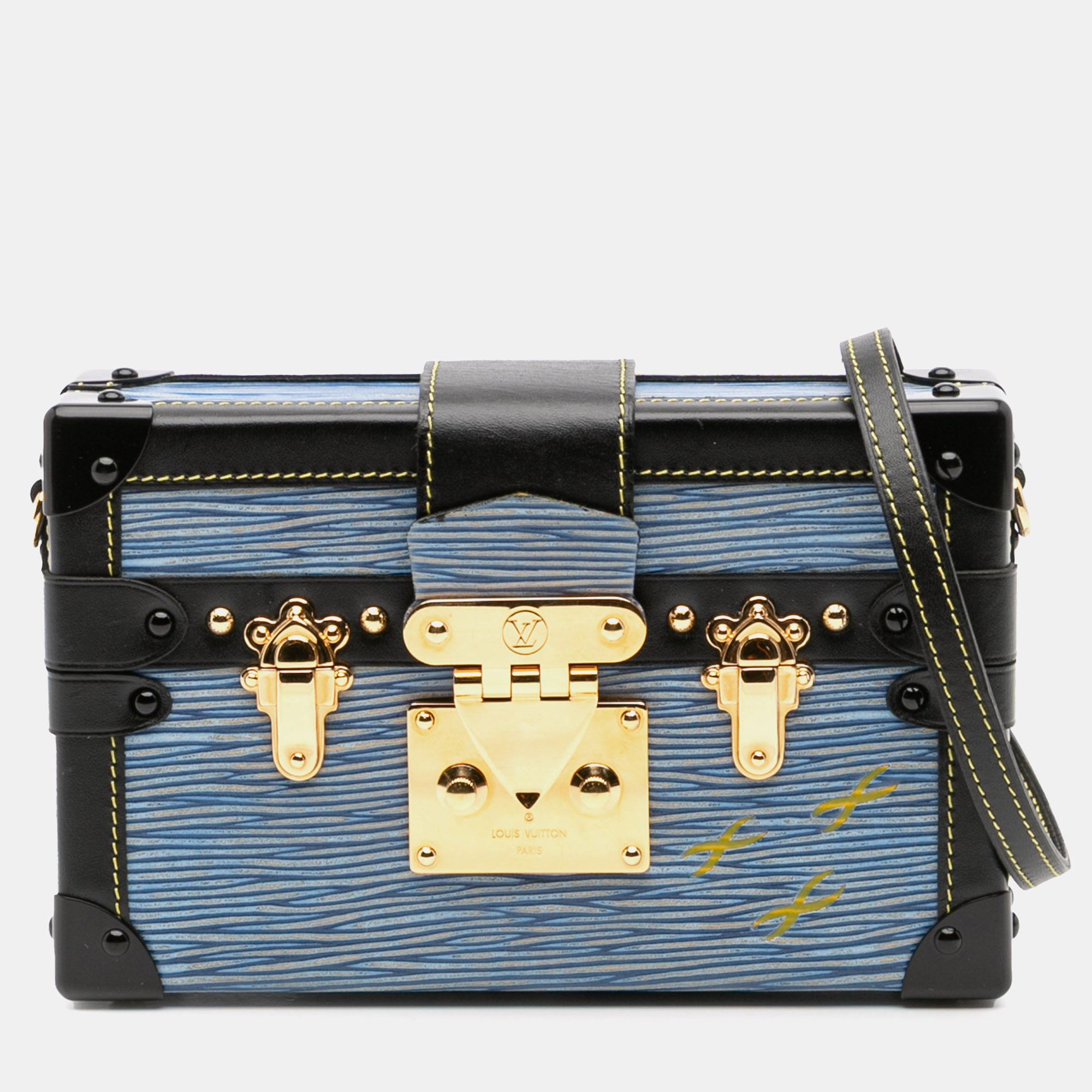 

Louis Vuitton Blue Epi Petit Malle