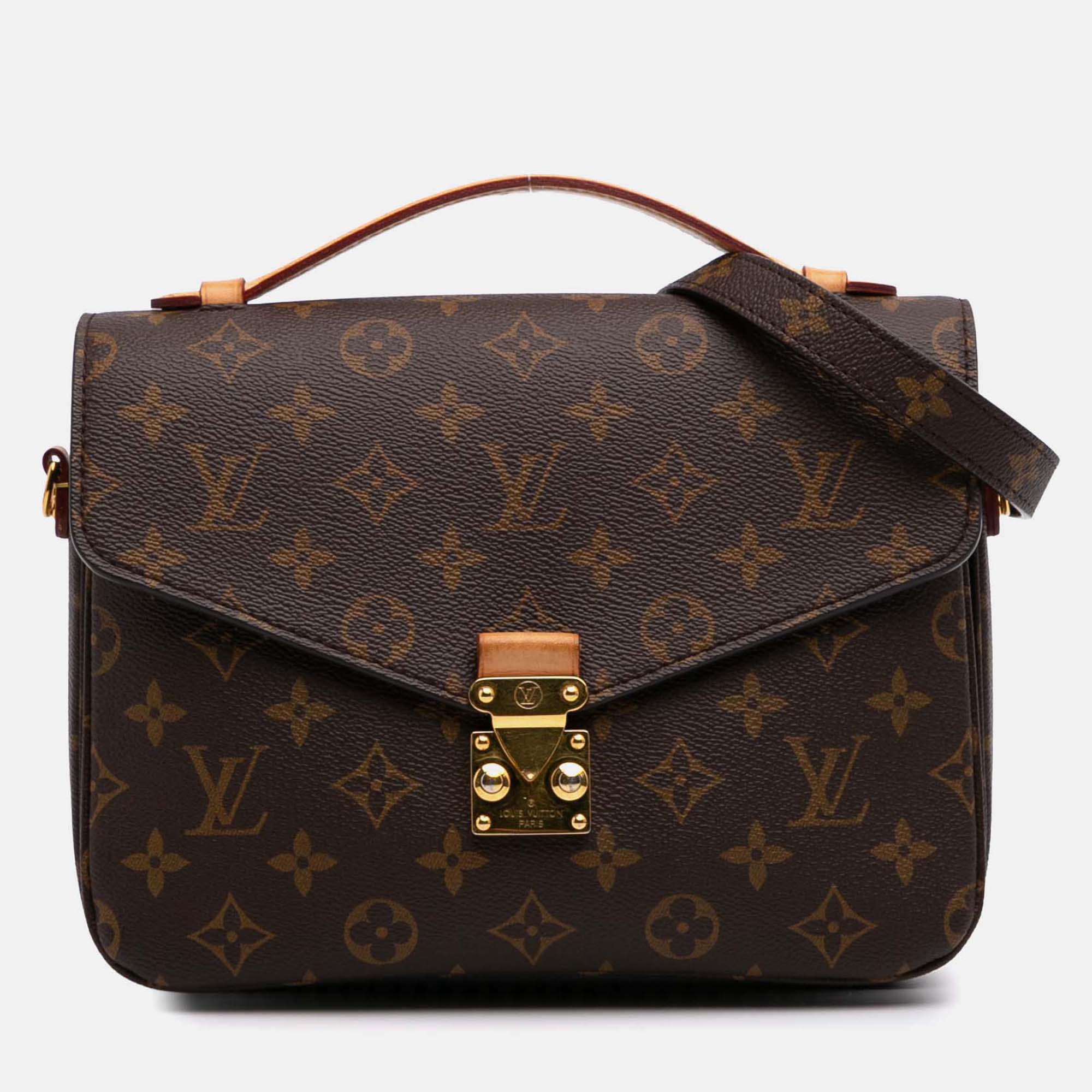 

Louis Vuitton Brown Monogram Pochette Metis