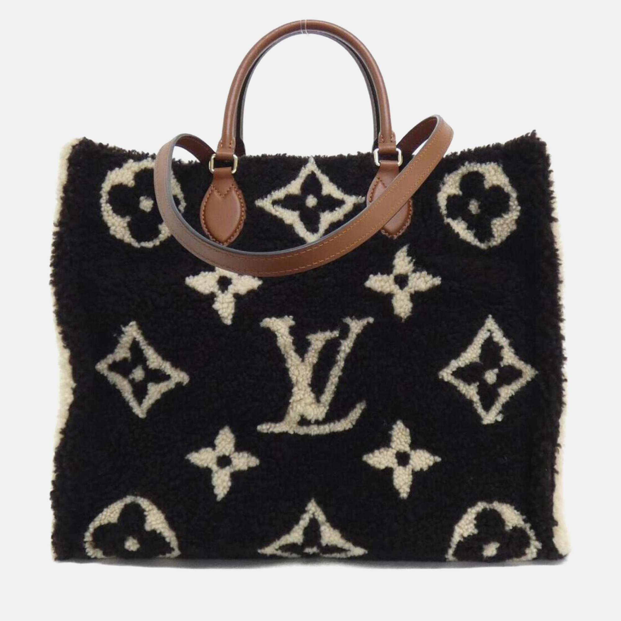 

Louis Vuitton On the Go GM Monogram Teddy Tote Bag, Black