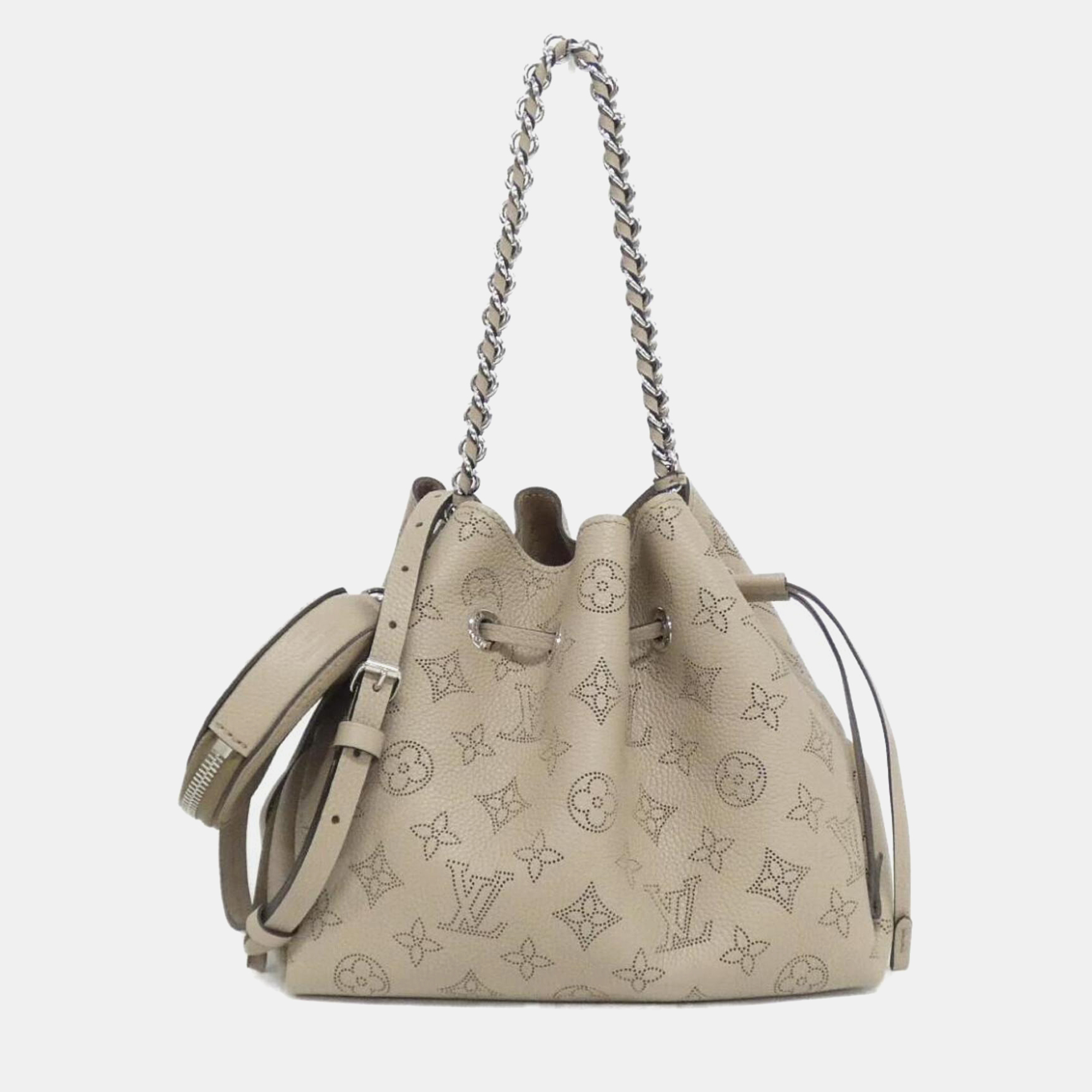 

Louis Vuitton Mahina Bella Galle Leather Shoulder Bag, Beige