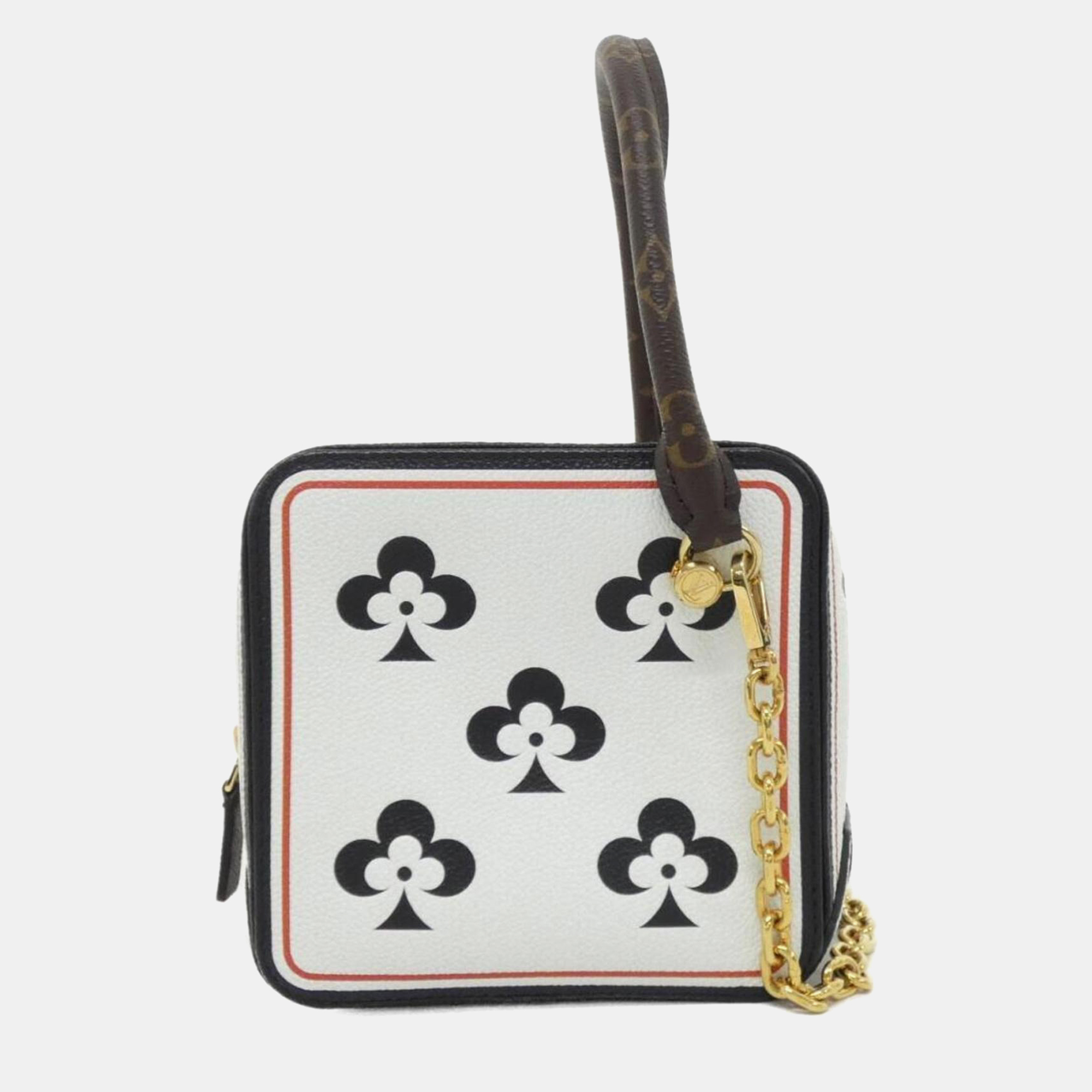 

Louis Vuitton Game On Blanc Monogram Square Canvas Shoulder Bag, Black