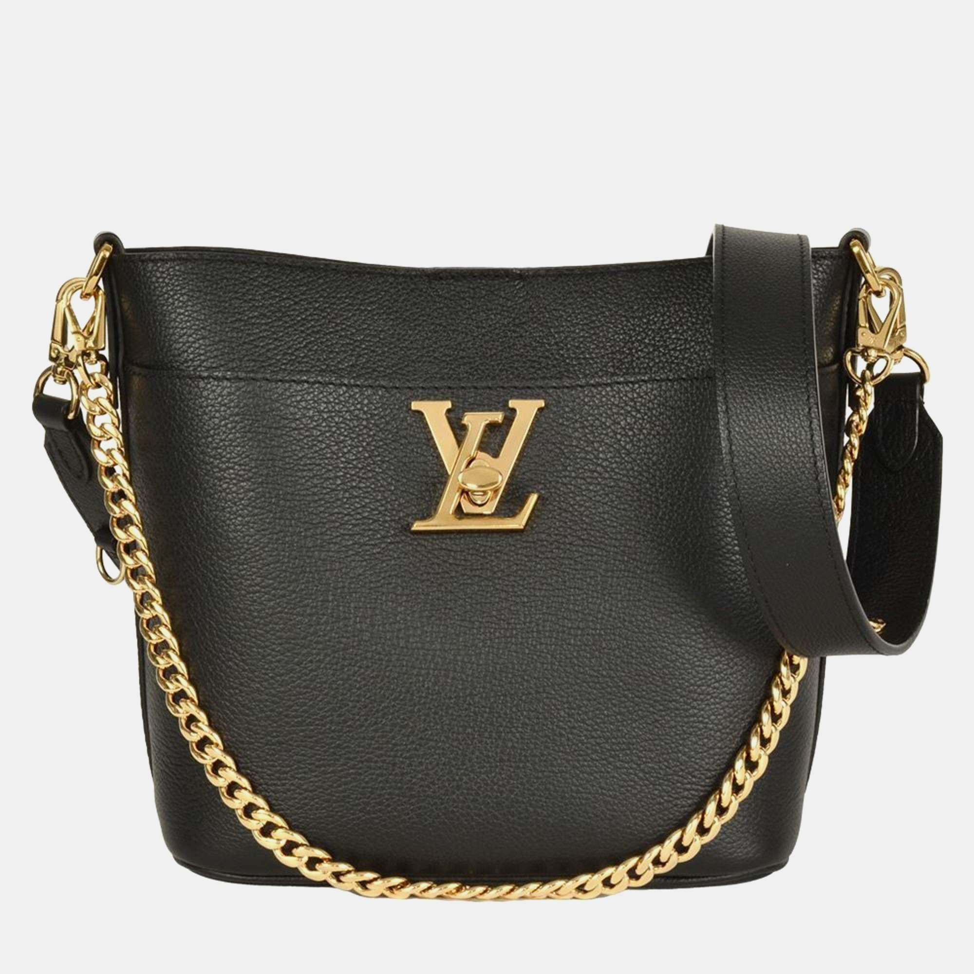 

Louis Vuitton Rock & Walk Shoulder Bag Leather Noir Chain Black