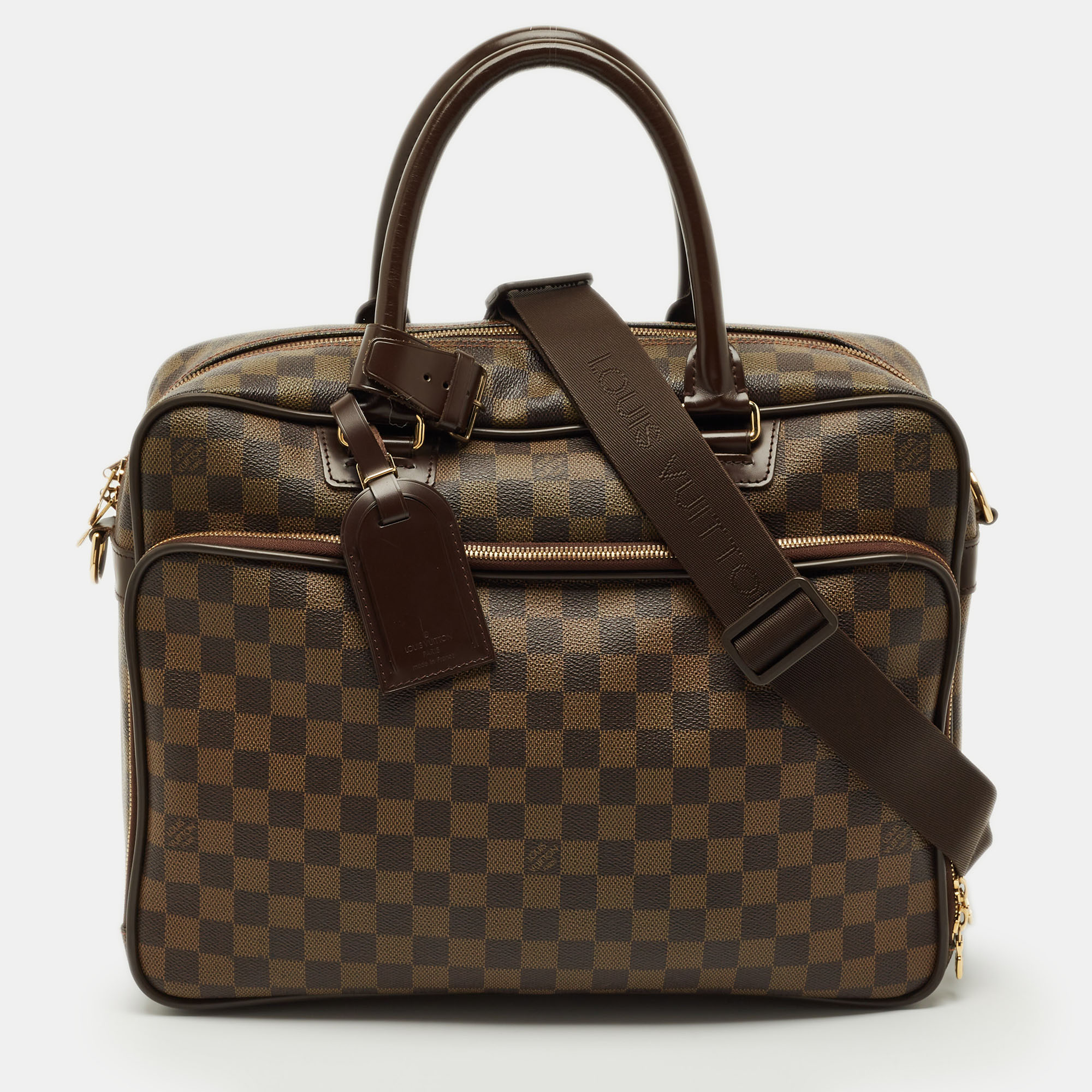 

Louis Vuitton Damier Ebene Canvas Icare Business Bag, Brown