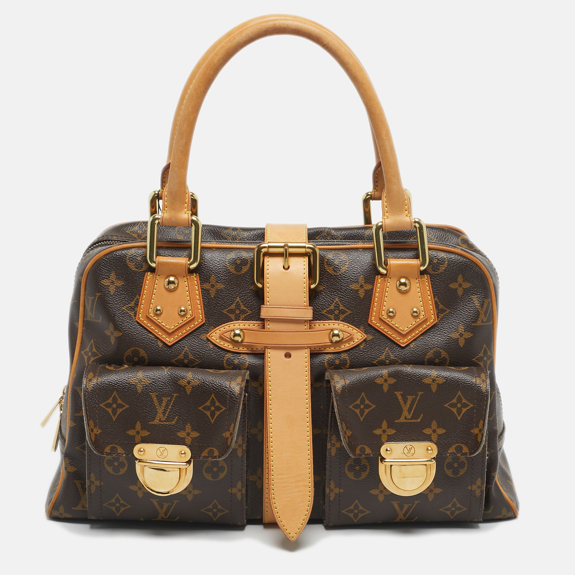 

Louis Vuitton Monogram Canvas Manhattan GM Bag, Brown