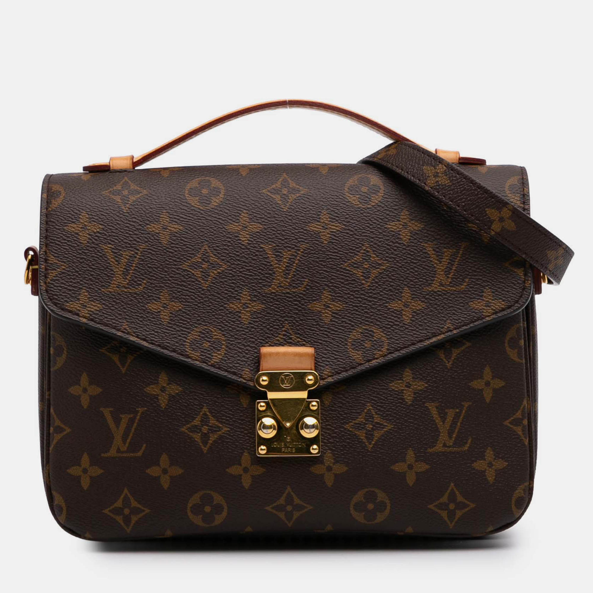 

Louis Vuitton Brown Monogram Pochette Metis