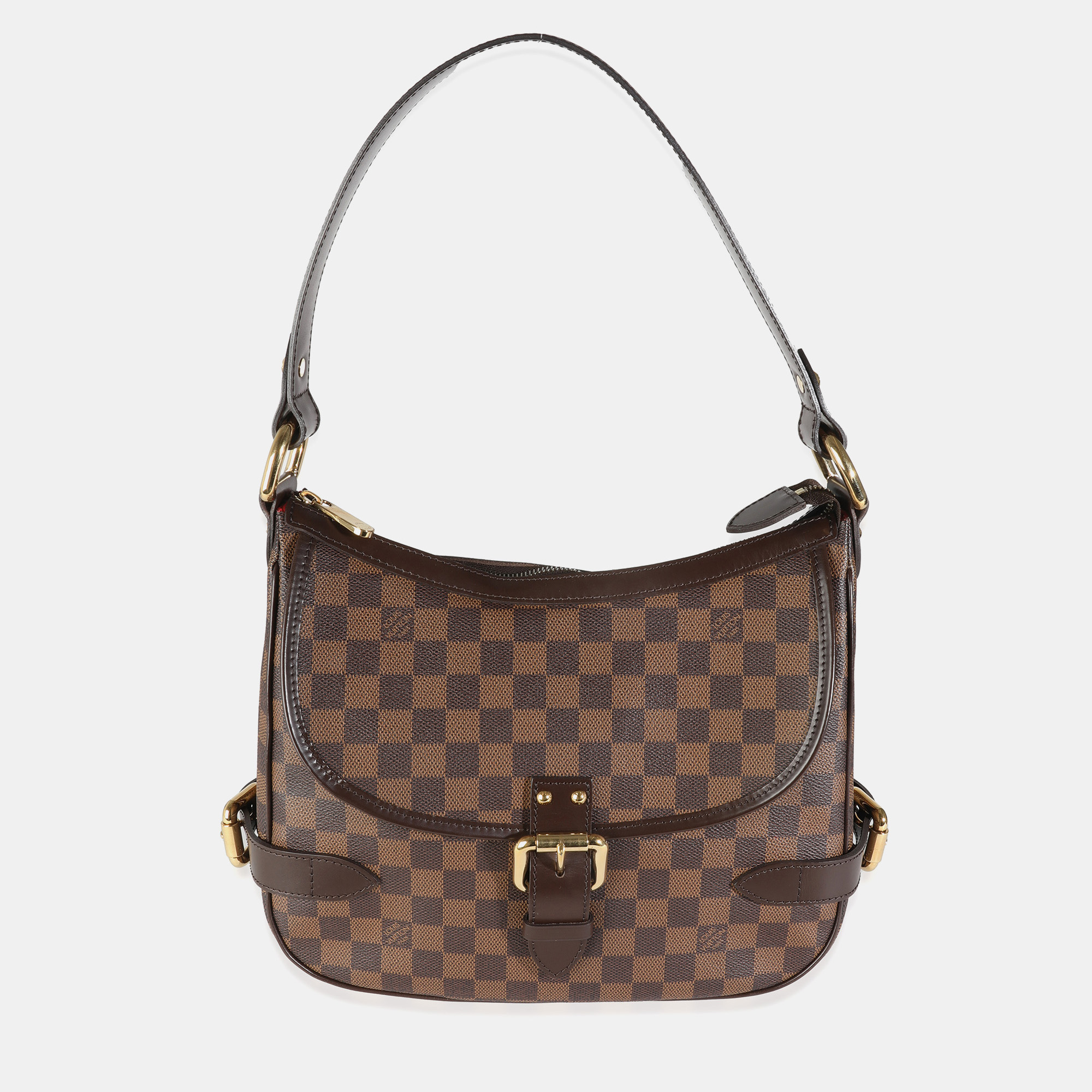 Pre-owned Louis Vuitton Damier Ebene Canvas Highbury Messenger In Brown