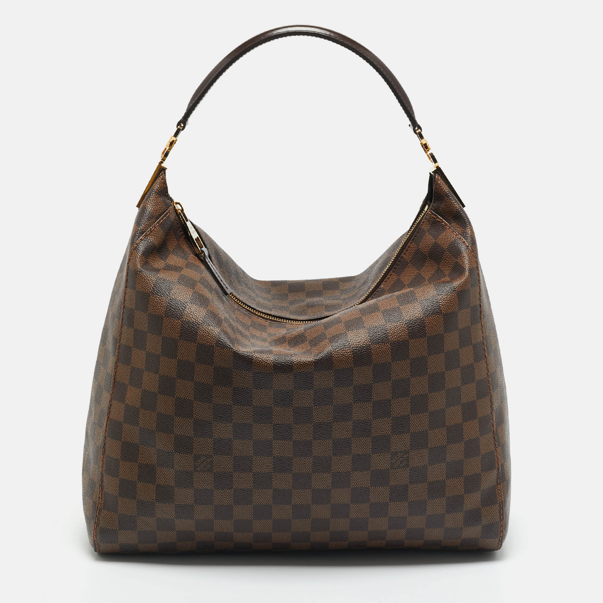 

Louis Vuitton Damier Ebene Canvas Portobello GM Bag, Brown