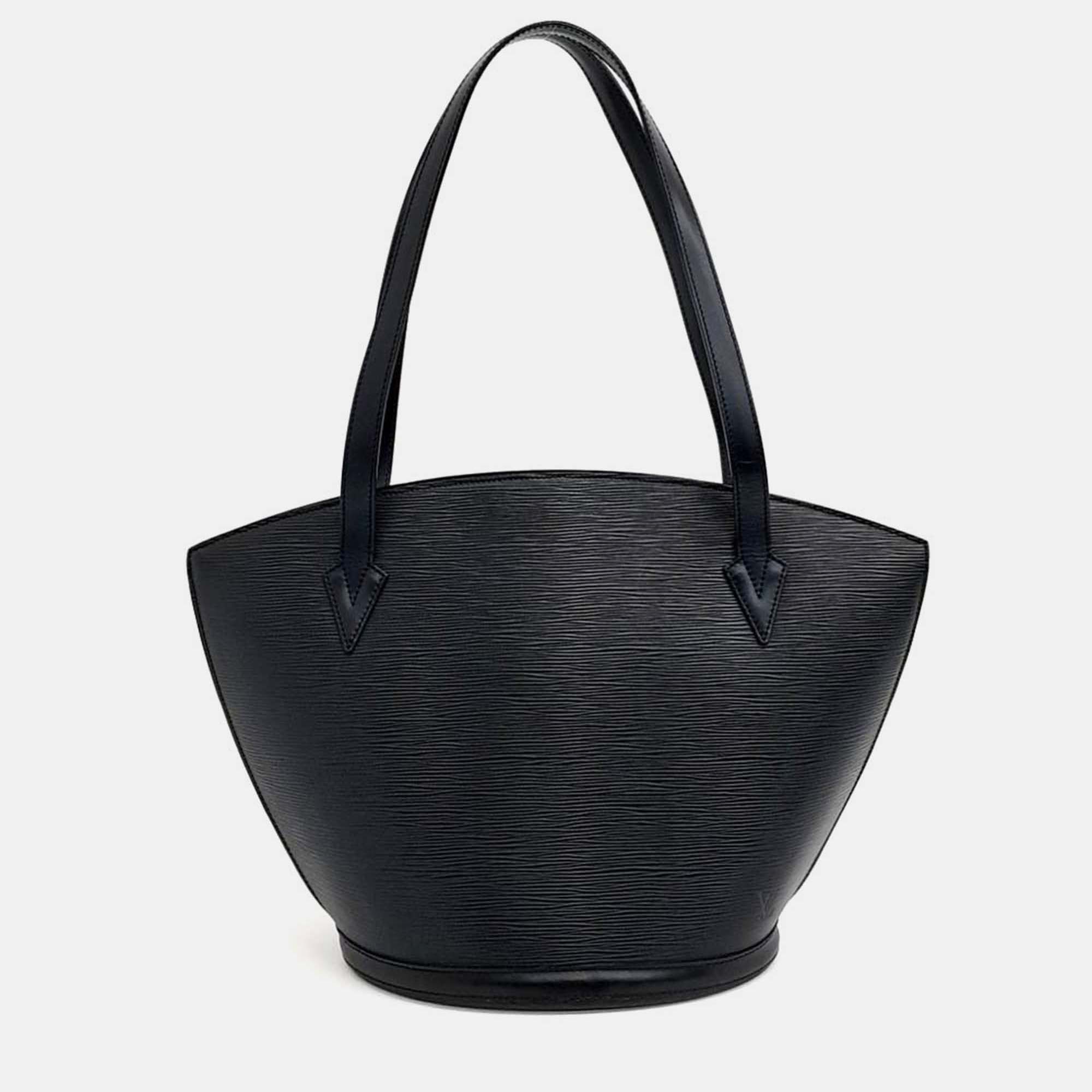 

Louis Vuitton Black Epi Saint-Jacques GM Handbag