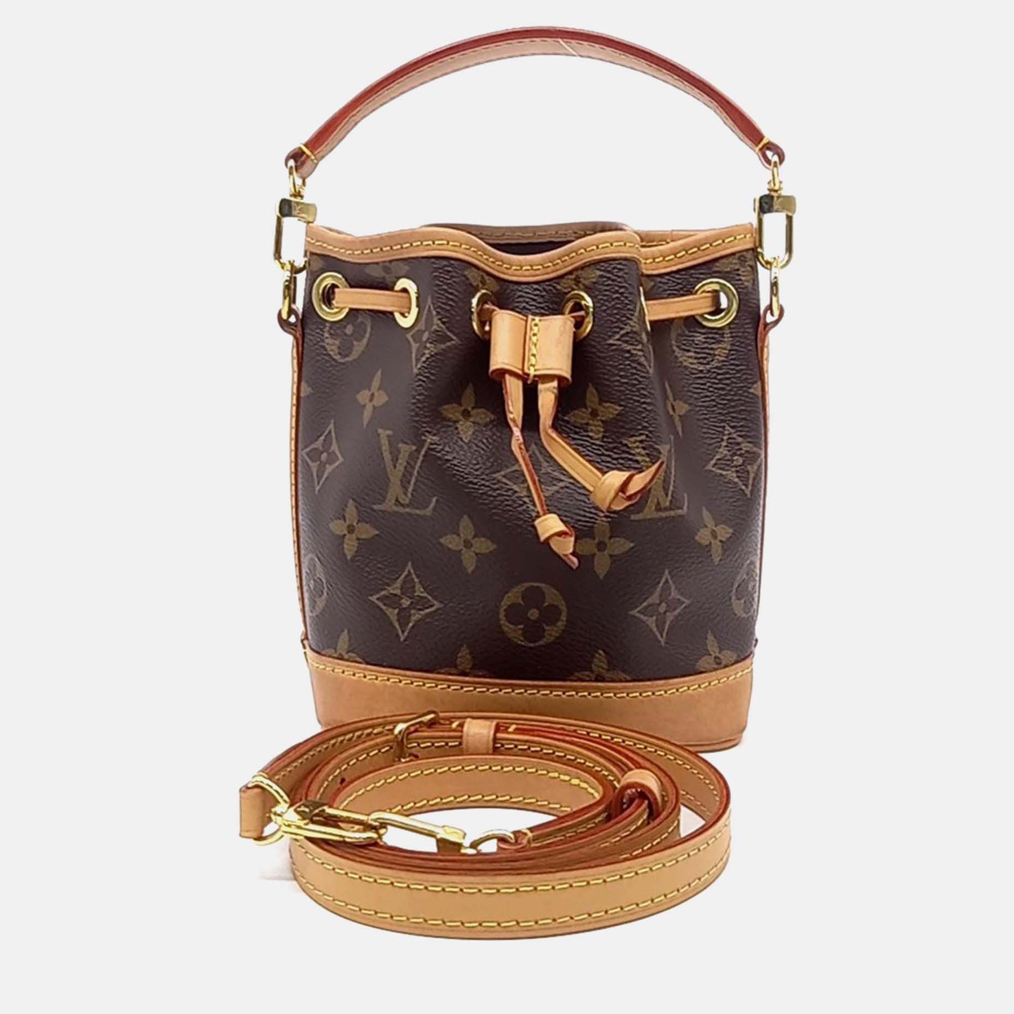 

Louis Vuitton Nano Noe Monogram Brown Coated Canvas Bag