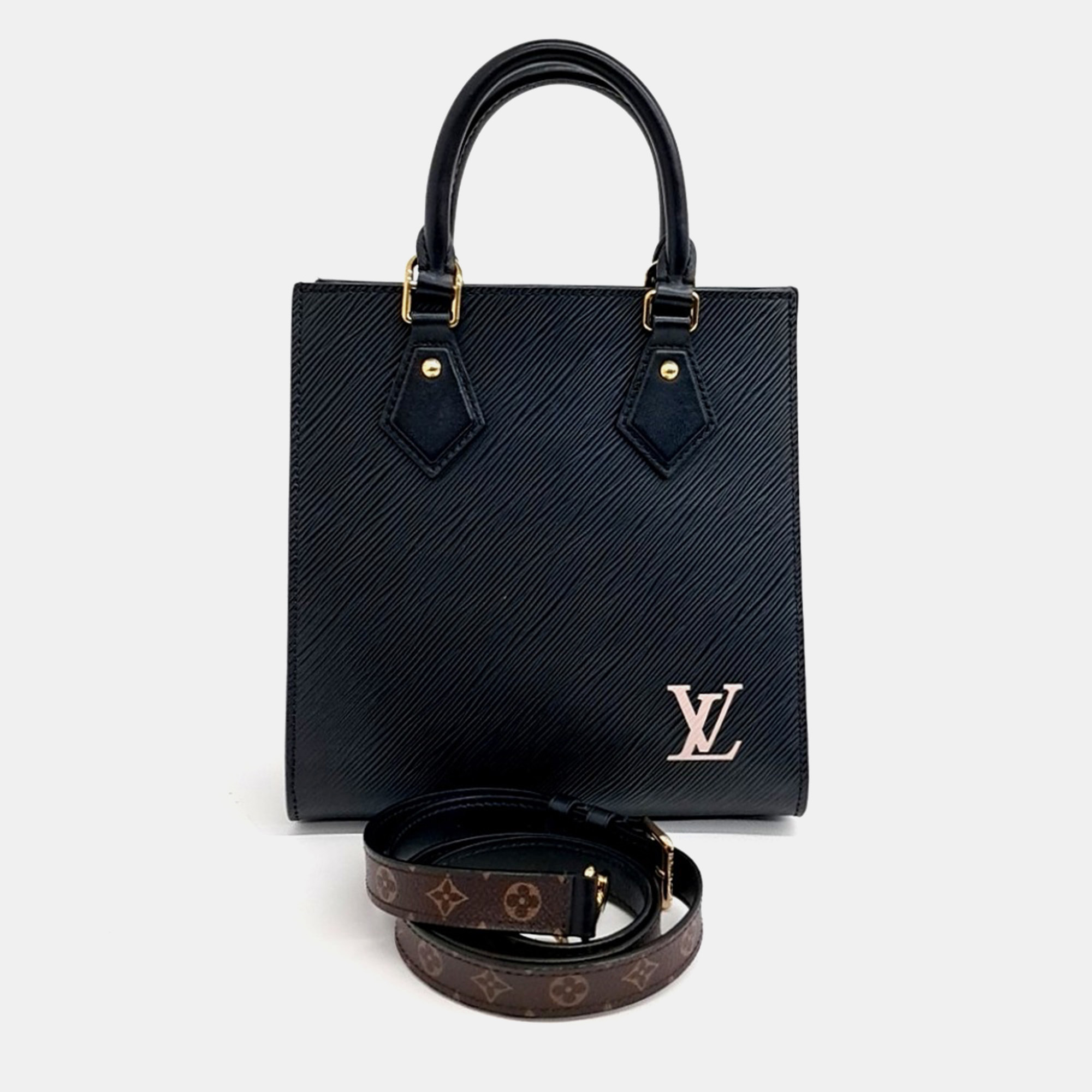 Louis Vuitton Black Leather Louis Vuitton Epi Sac Pla BB