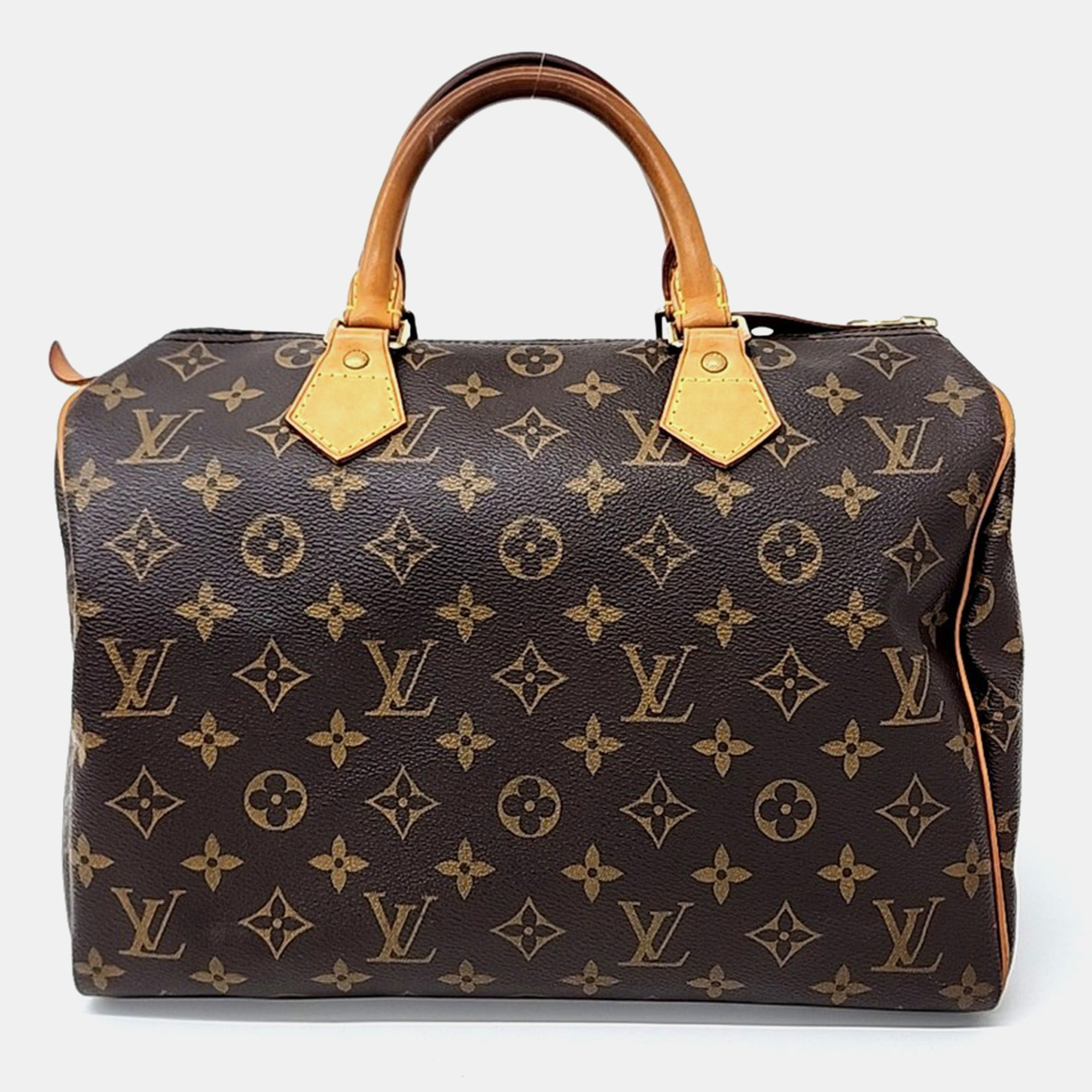 

Louis Vuitton Brown PVC Monogram Speedy 30
