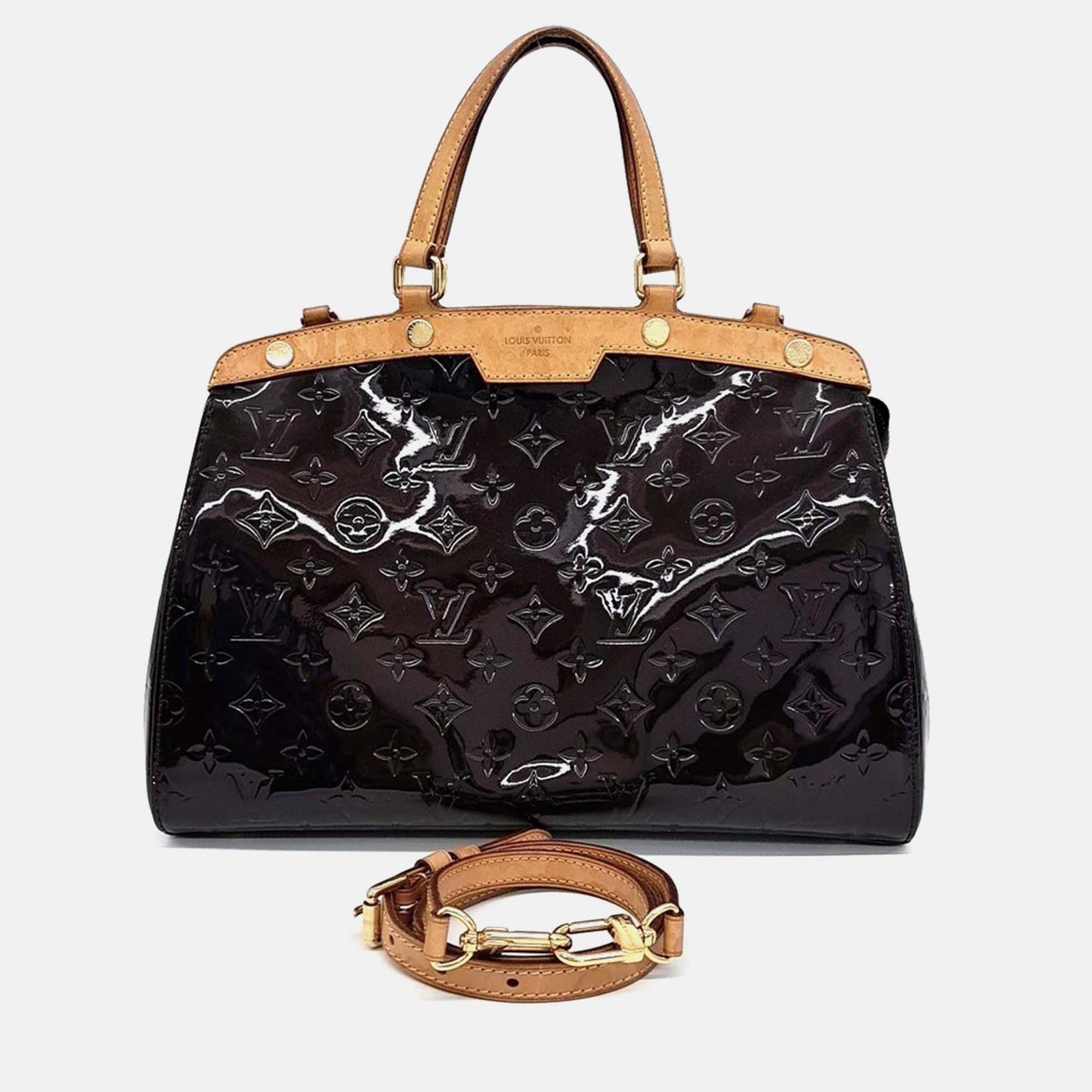 

Louis Vuitton Black Patent Leather Vernis Brea MM