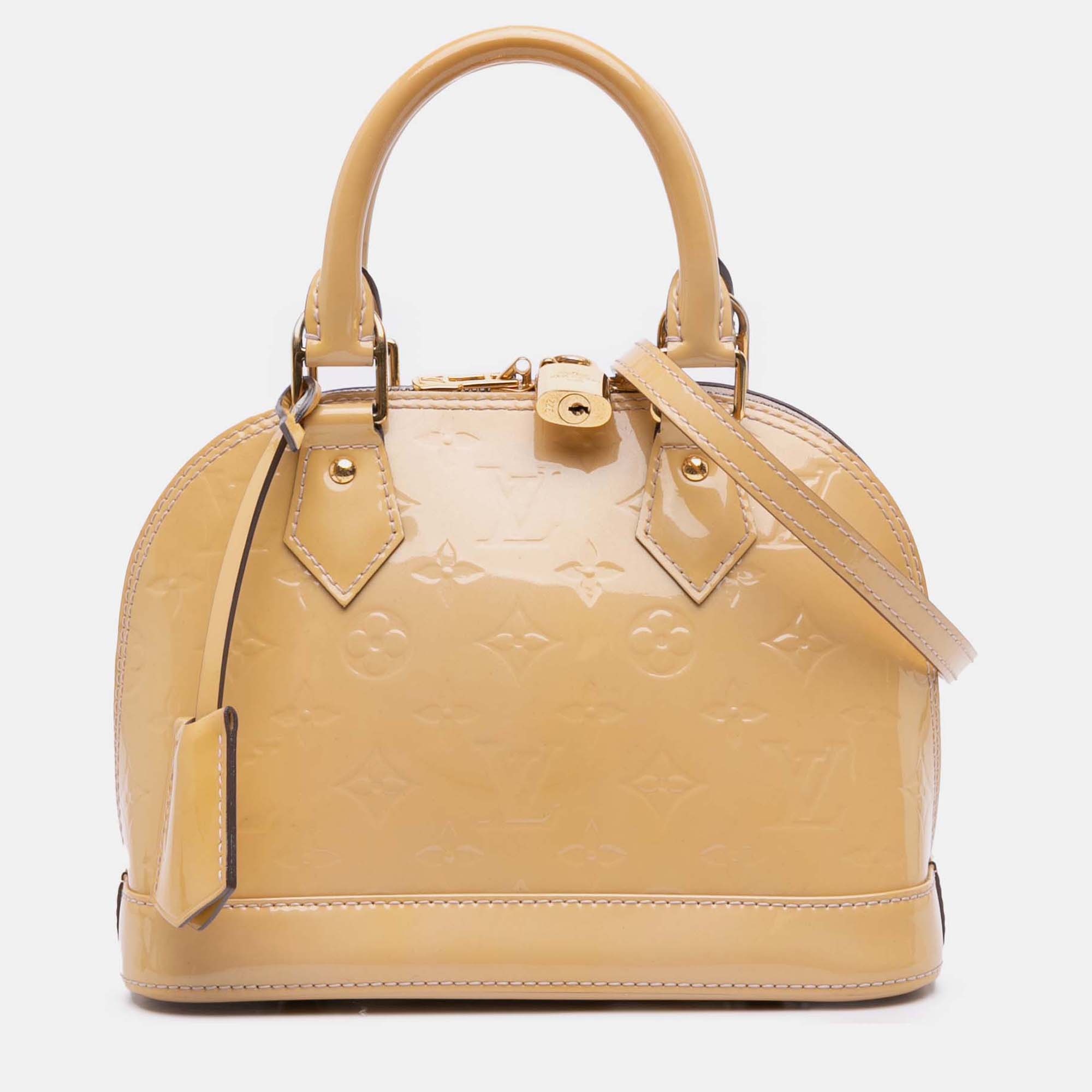 Louis Vuitton Brown Monogram Vernis Alma BB