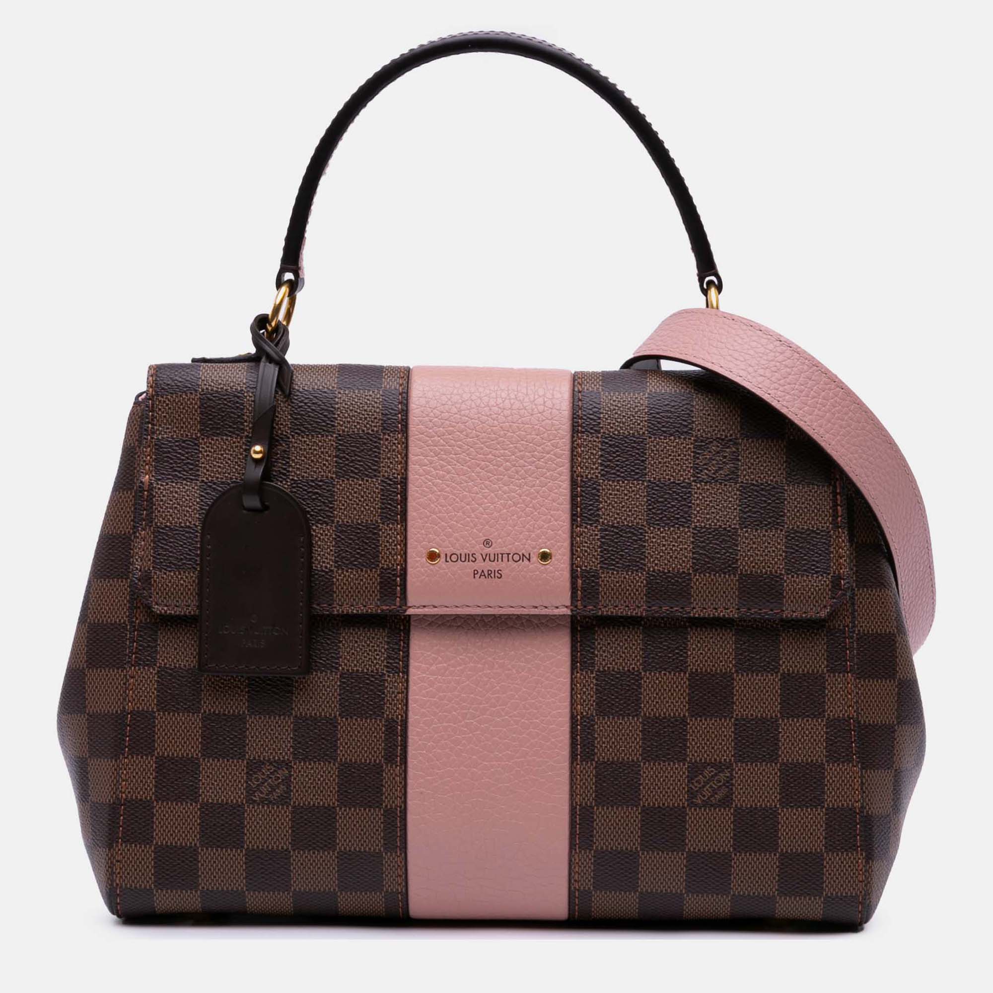 

Louis Vuitton Brown Pink Damier Ebene Bond Street