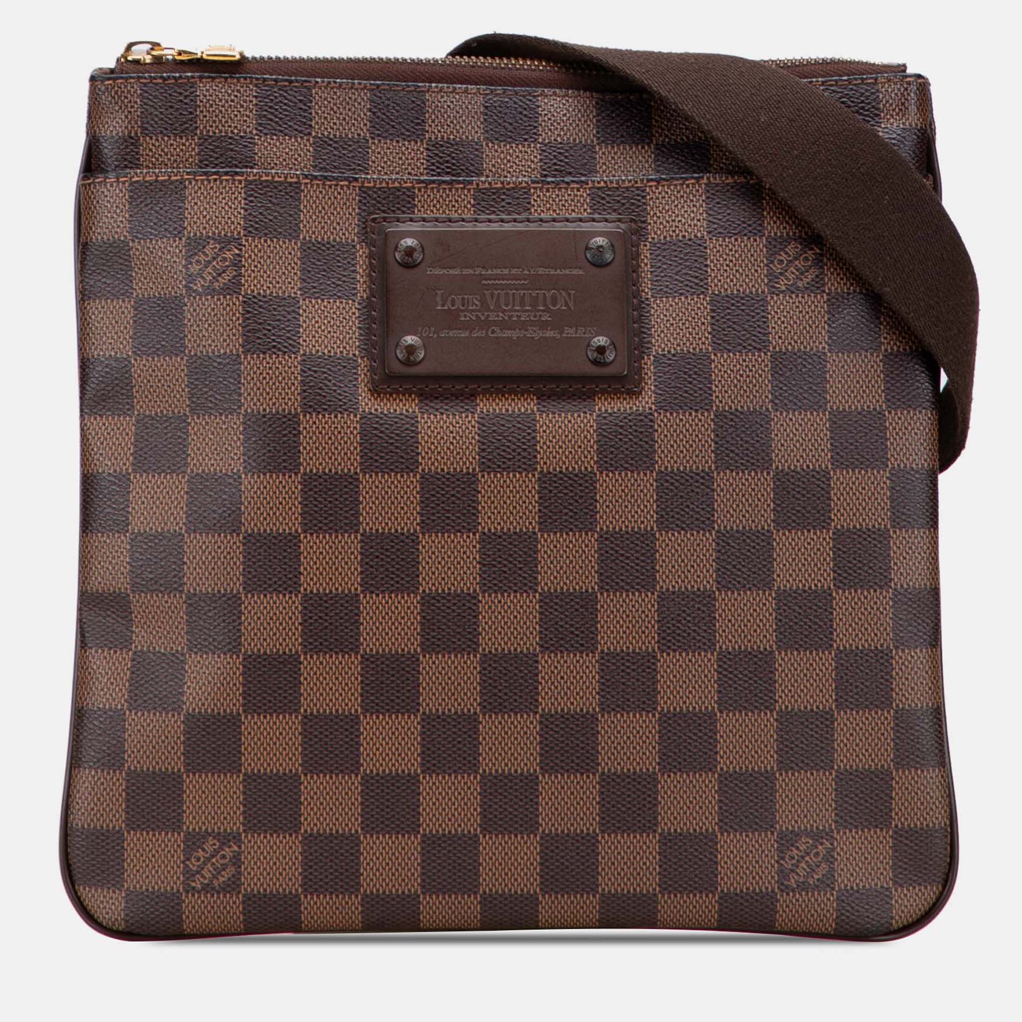 

Louis Vuitton Brown Damier Ebene Brooklyn Pochette