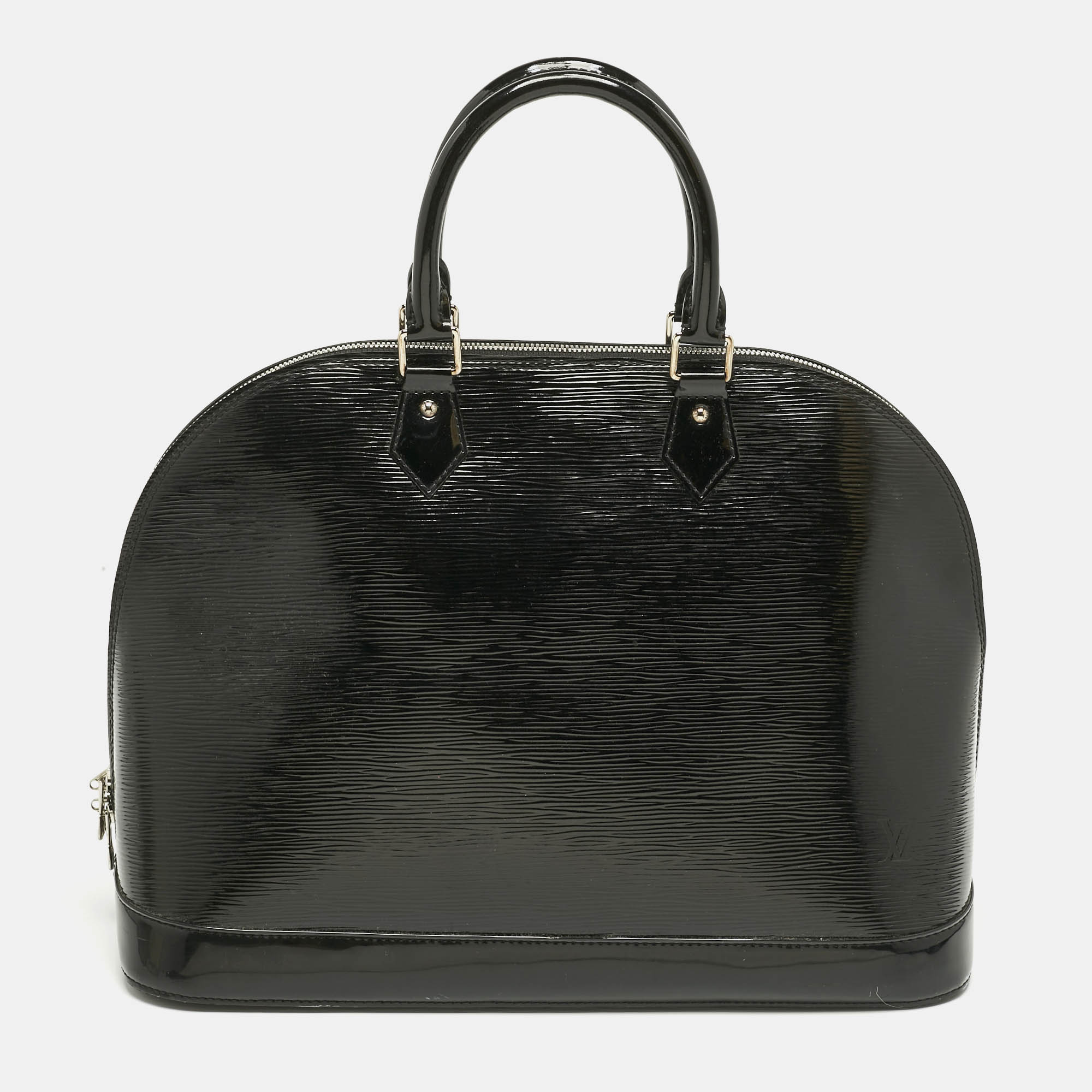 Pre-owned Louis Vuitton Black Electric Epi Leather Alma Gm Bag