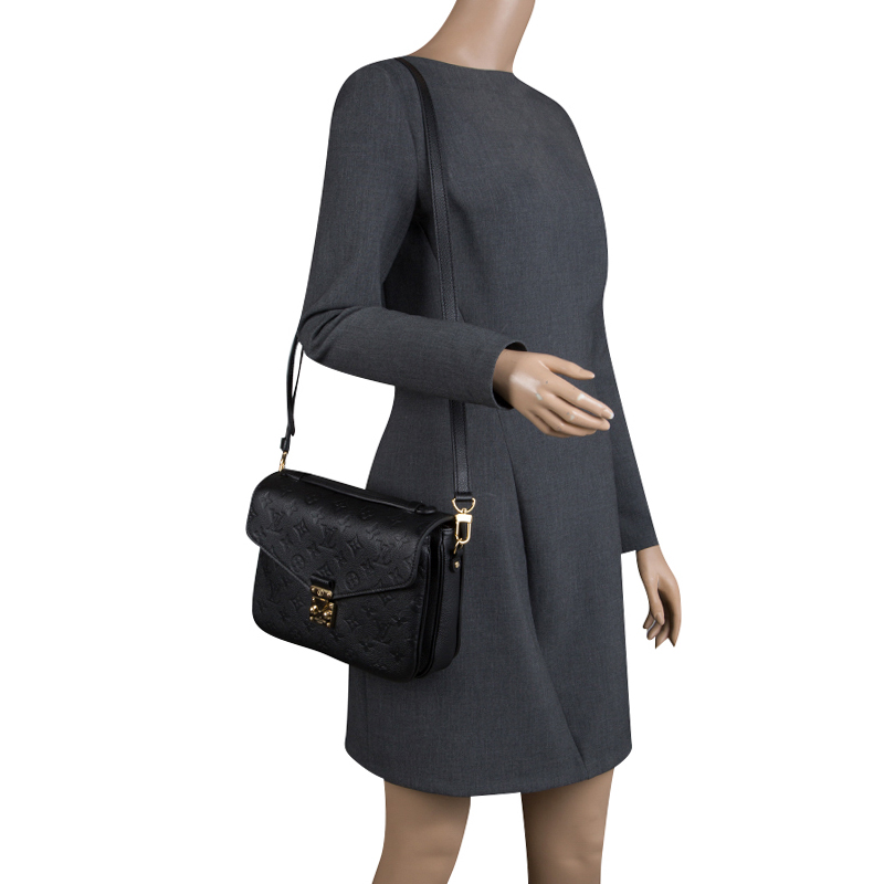 Arv gasformig rod Louis Vuitton Black Monogram Empriente Leather Pochette Metis Bag Louis  Vuitton | TLC