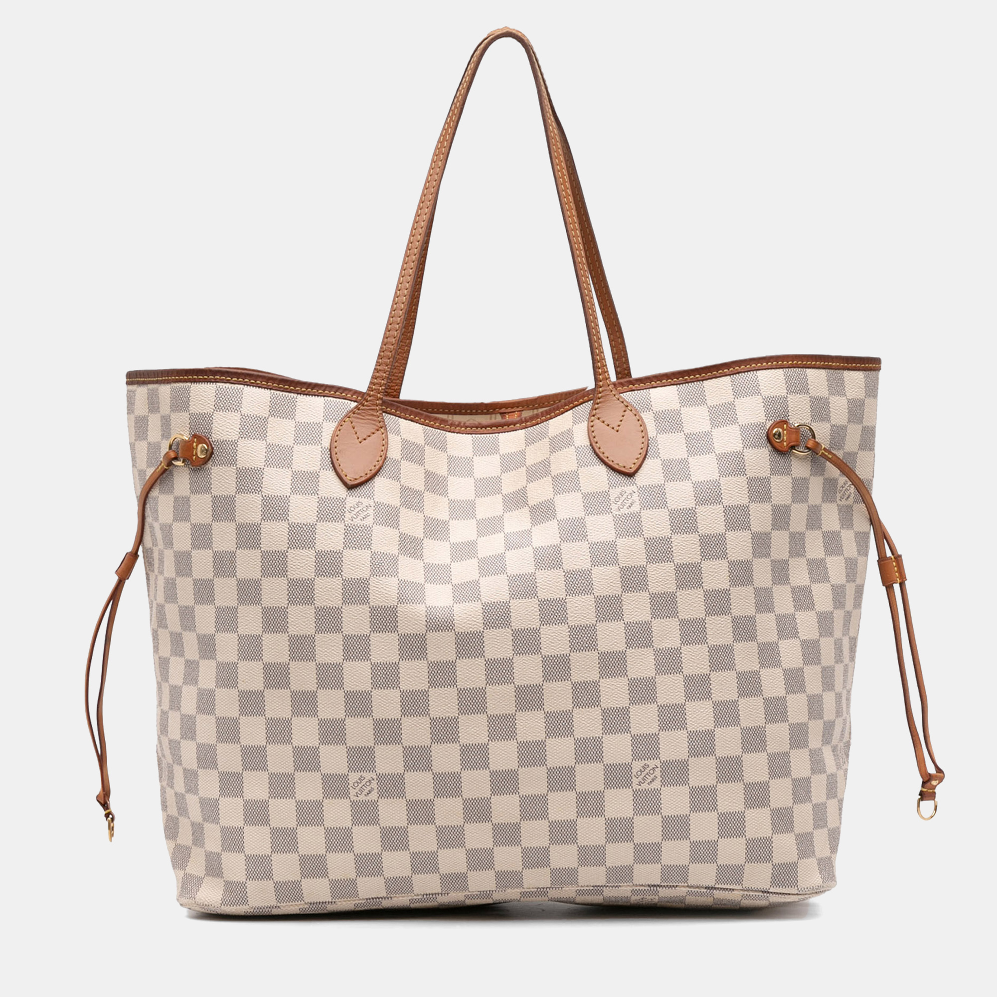 

Louis Vuitton White Damier Azur Neverfull GM