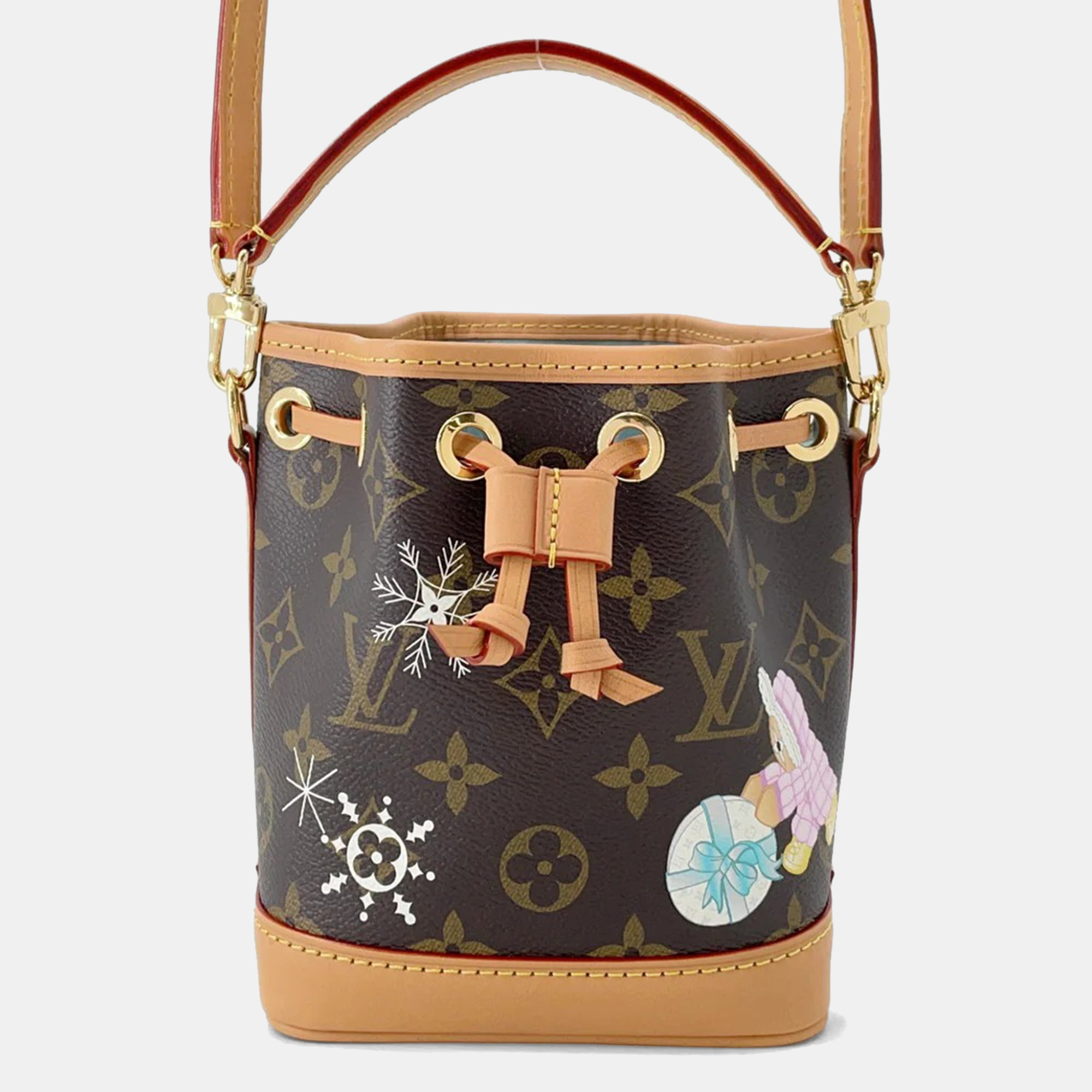 

Louis Vuitton Nano Noe Azur Brown Monogram Canvas Shoulder Bag