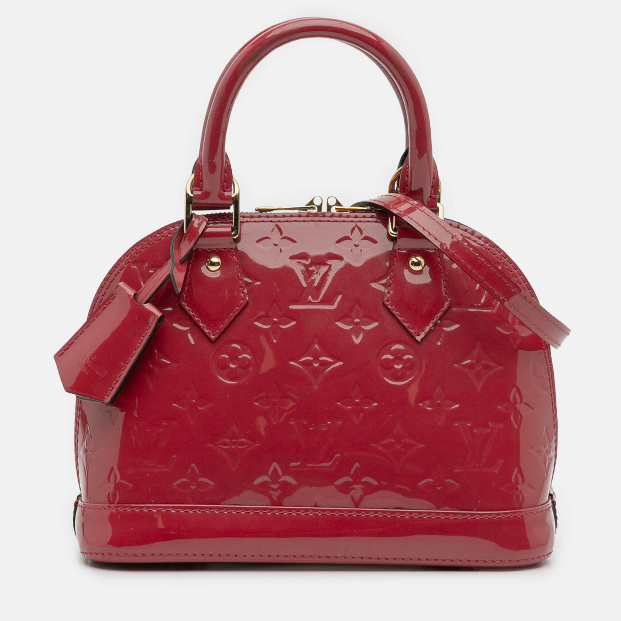 

Louis Vuitton Red Monogram Vernis Alma BB