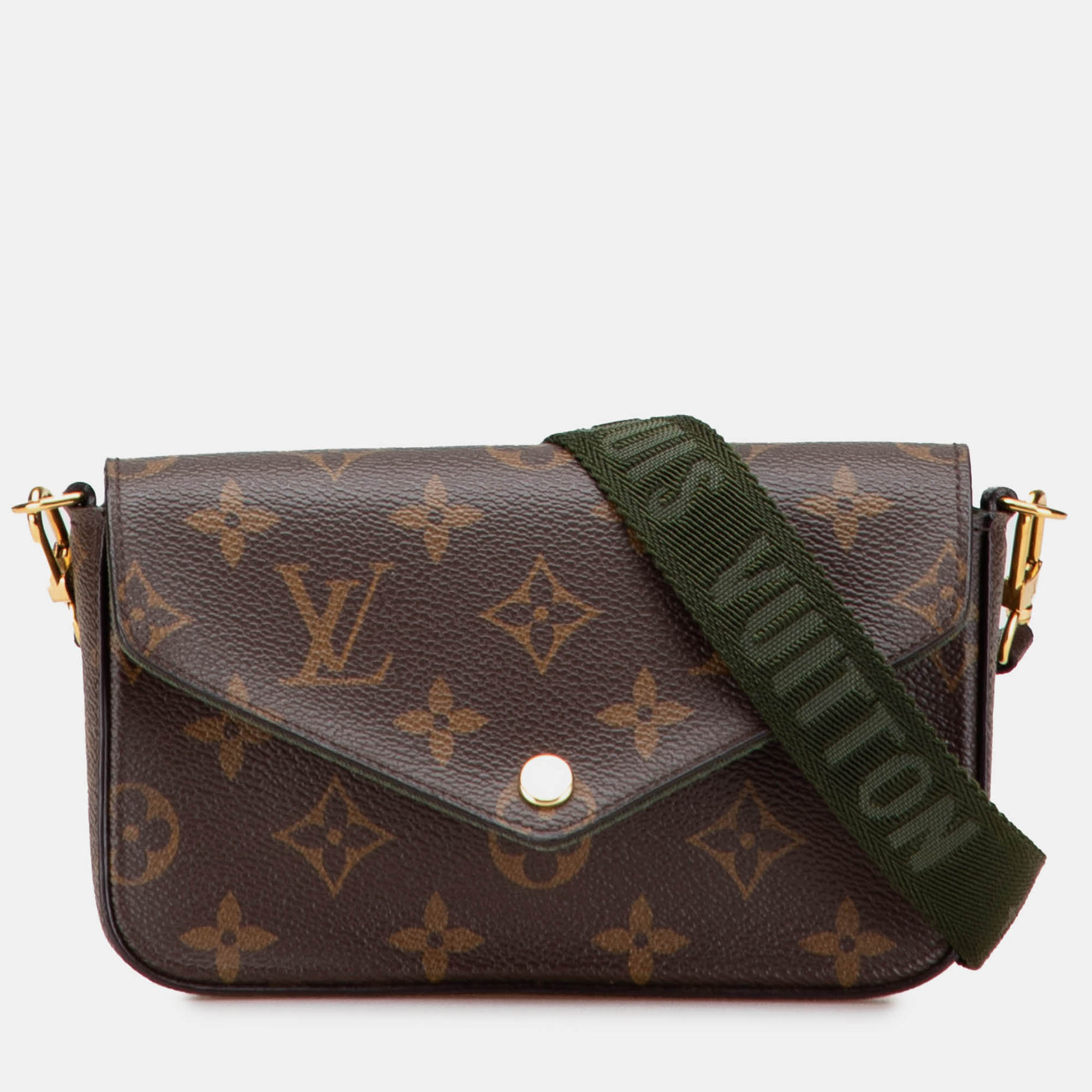 

Louis Vuitton Brown Monogram Felicie Strap And Go