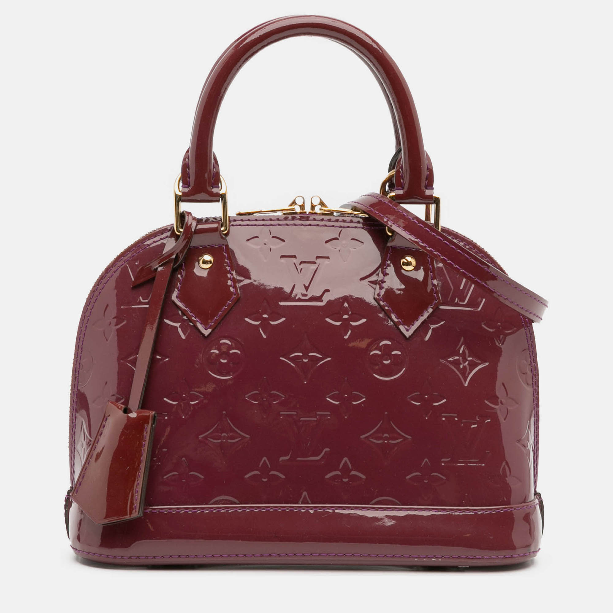

Louis Vuitton Red Monogram Vernis Alma BB