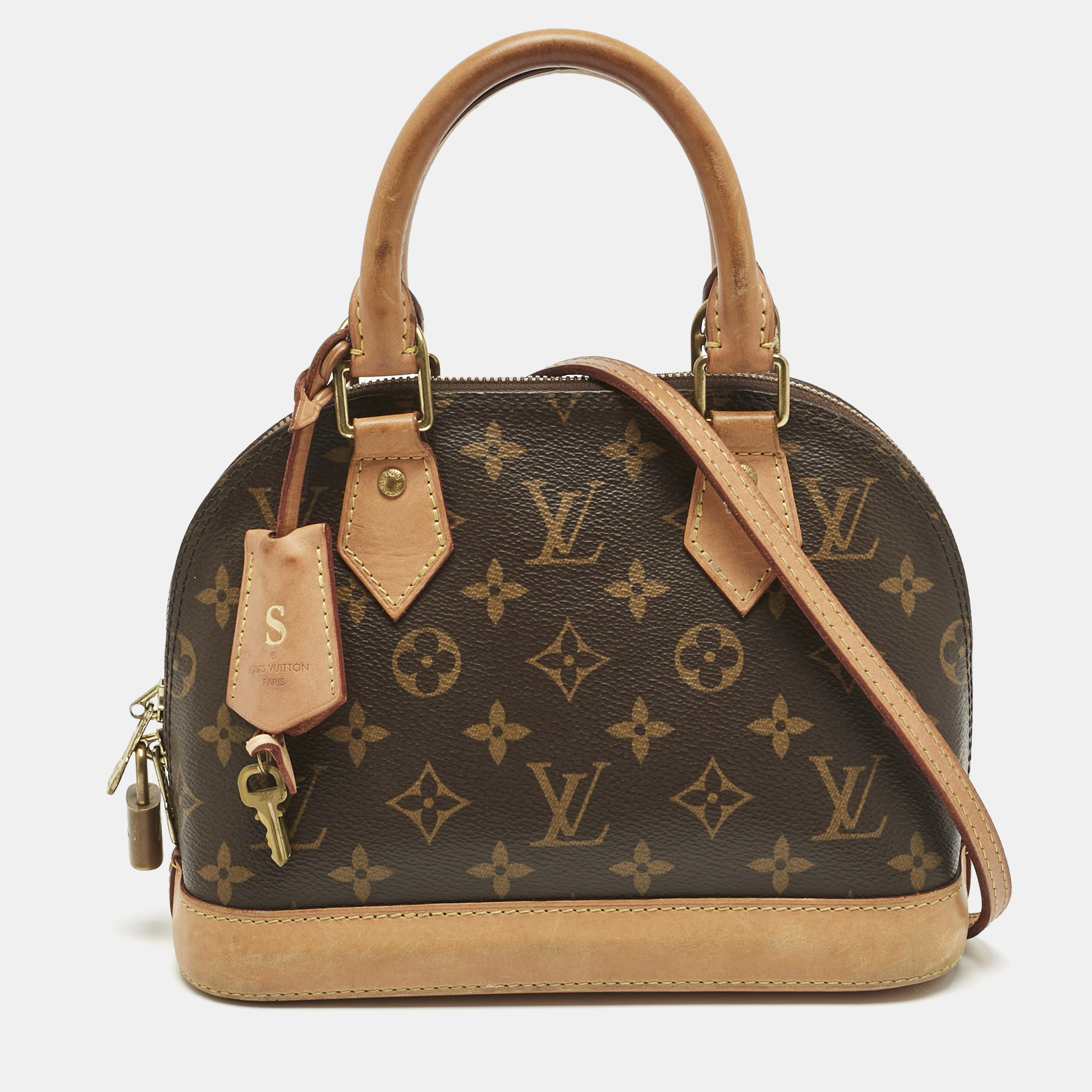 

Louis Vuitton Monogram Canvas Alma BB Bag, Brown