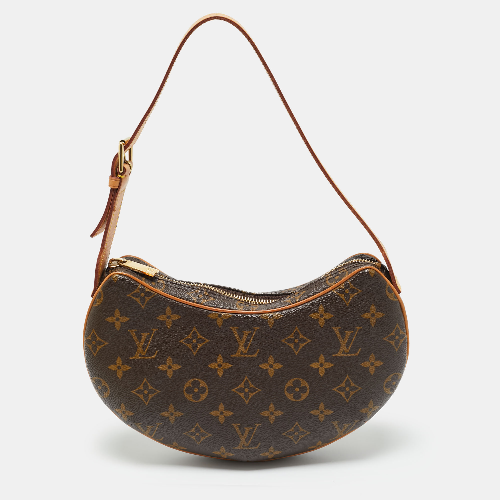 

Louis Vuitton Monogram Canvas Croissant PM Bag, Brown