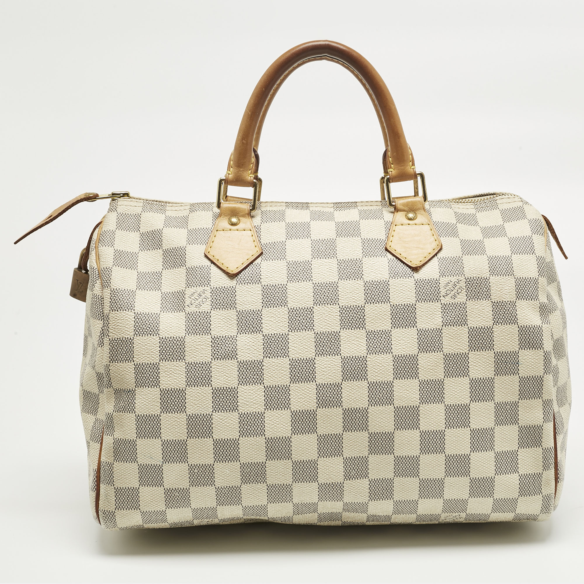 

Louis Vuitton Damier Azur Canvas Speedy 30 Bag, Grey