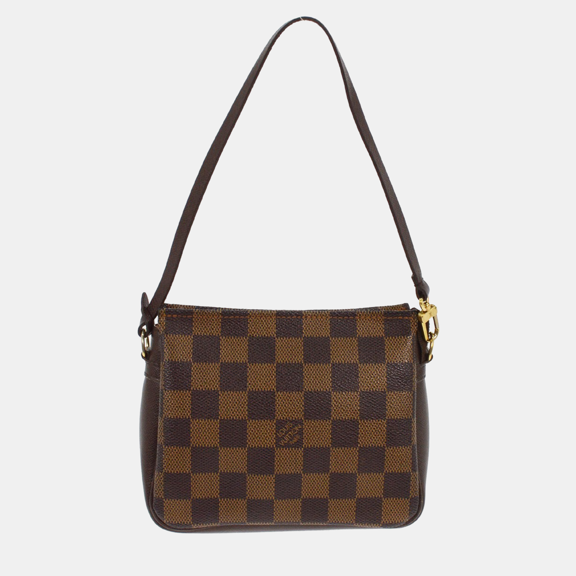 

Louis Vuitton Damier Trousse Makeup Handbag, Brown