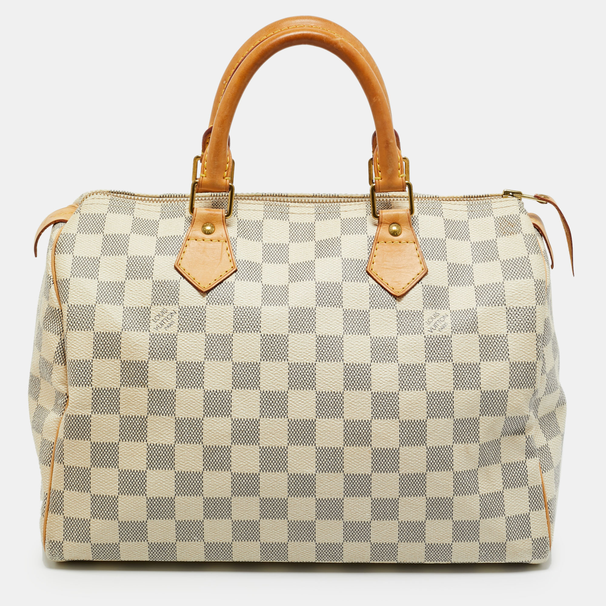 

Louis Vuitton Damier Azur Canvas Speedy 30 Bag, Grey