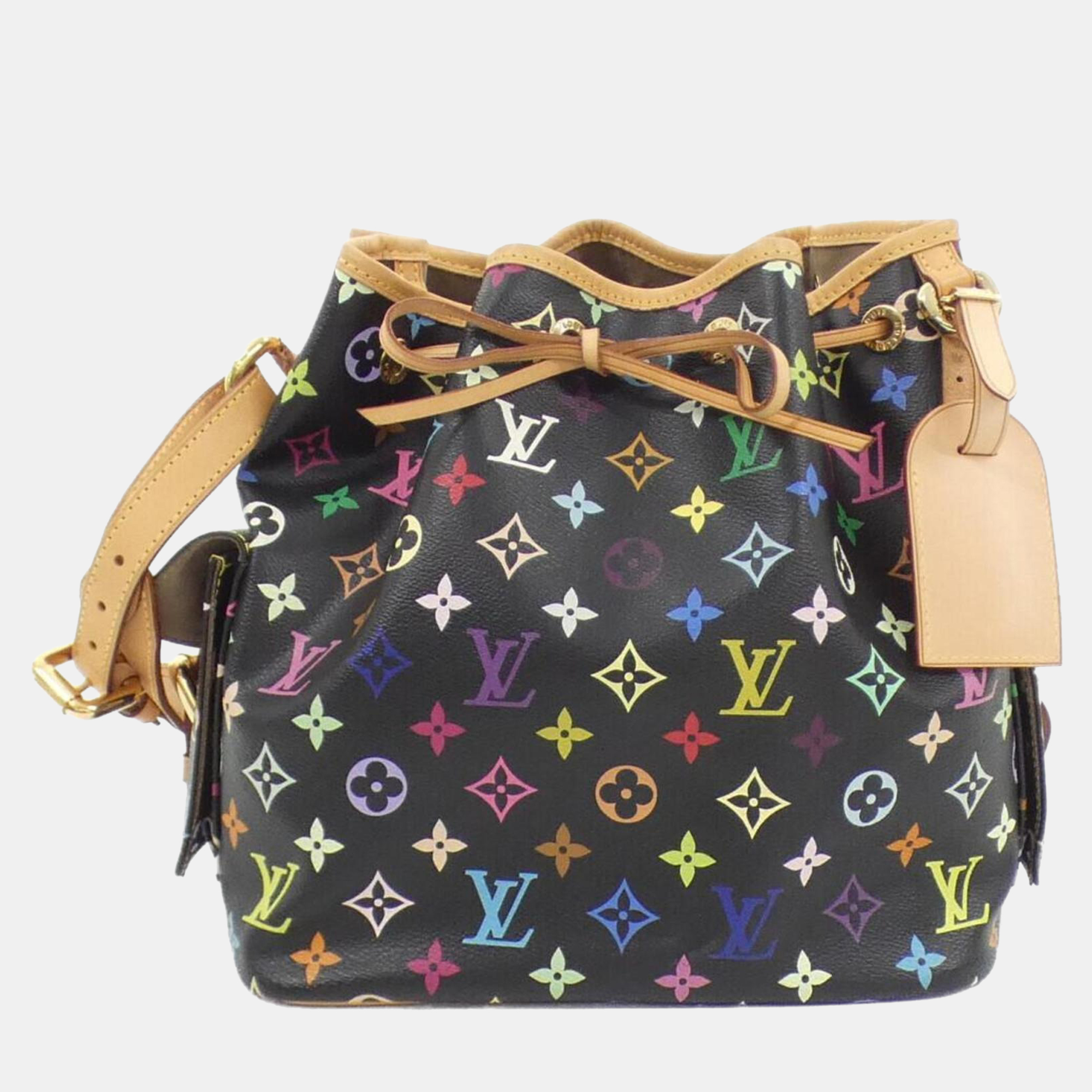 

Louis Vuitton Multicolore Petit Noe Shoulder Bag, Black