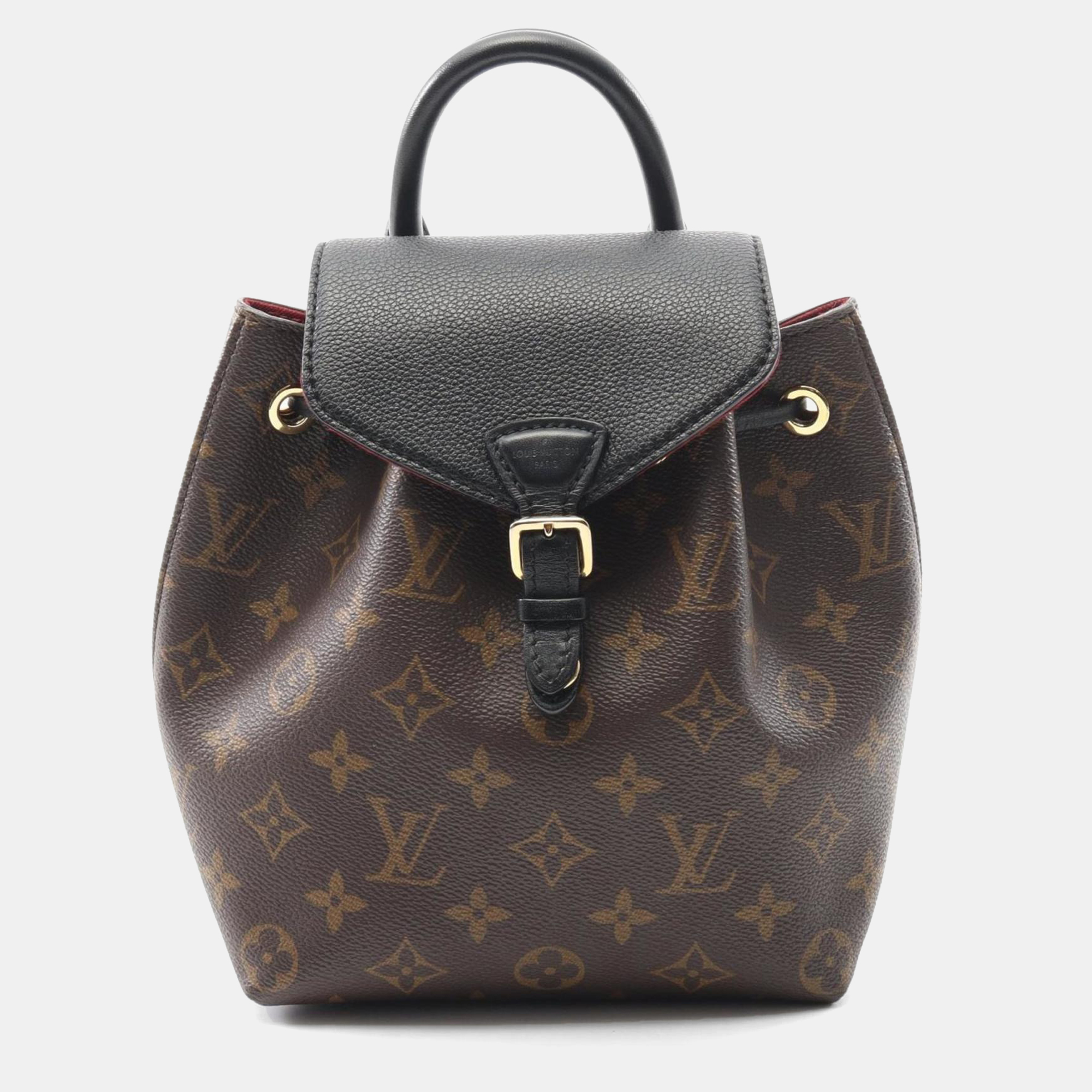 

Louis Vuitton Montsouris Nm Bb Coated Canvas And Leather Monogram Brown Black Backpack