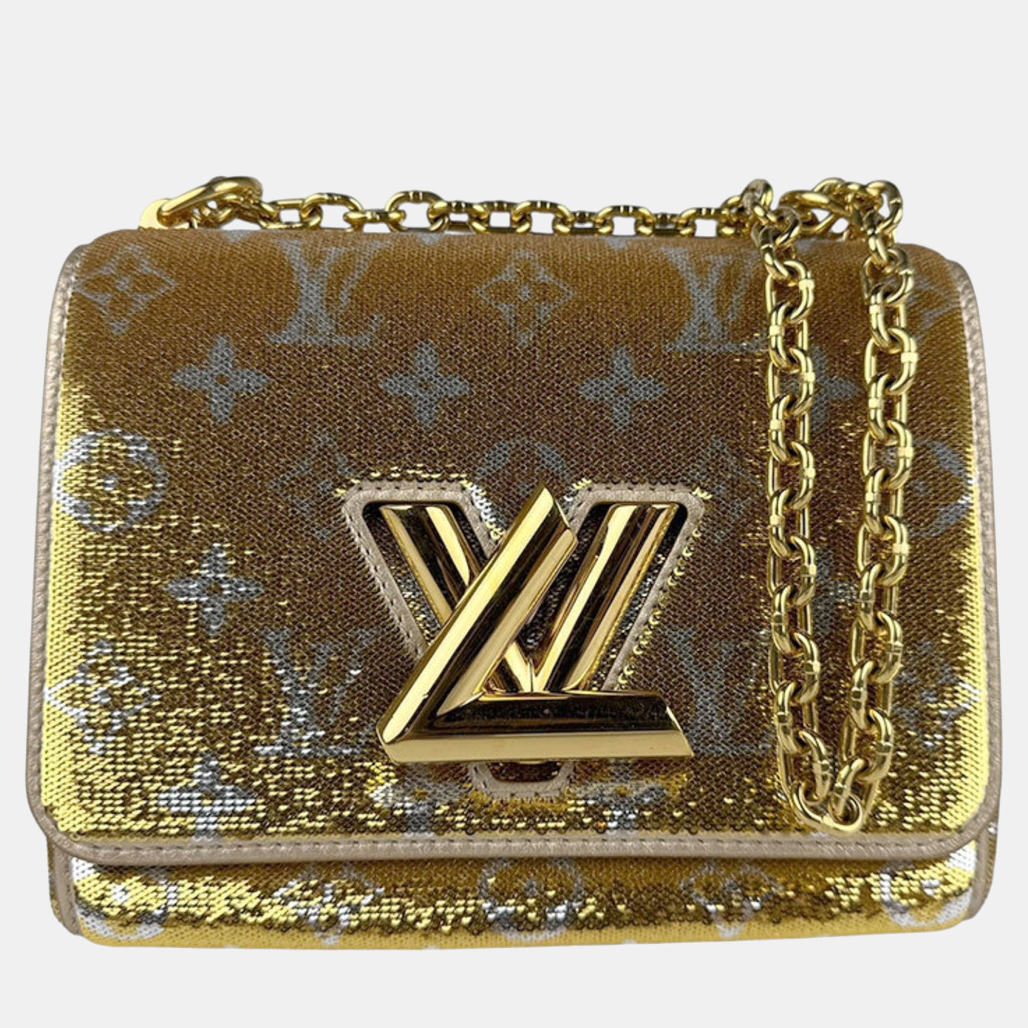 

Louis Vuitton Twist PM Gold Silver Sequin Shoulder Bag