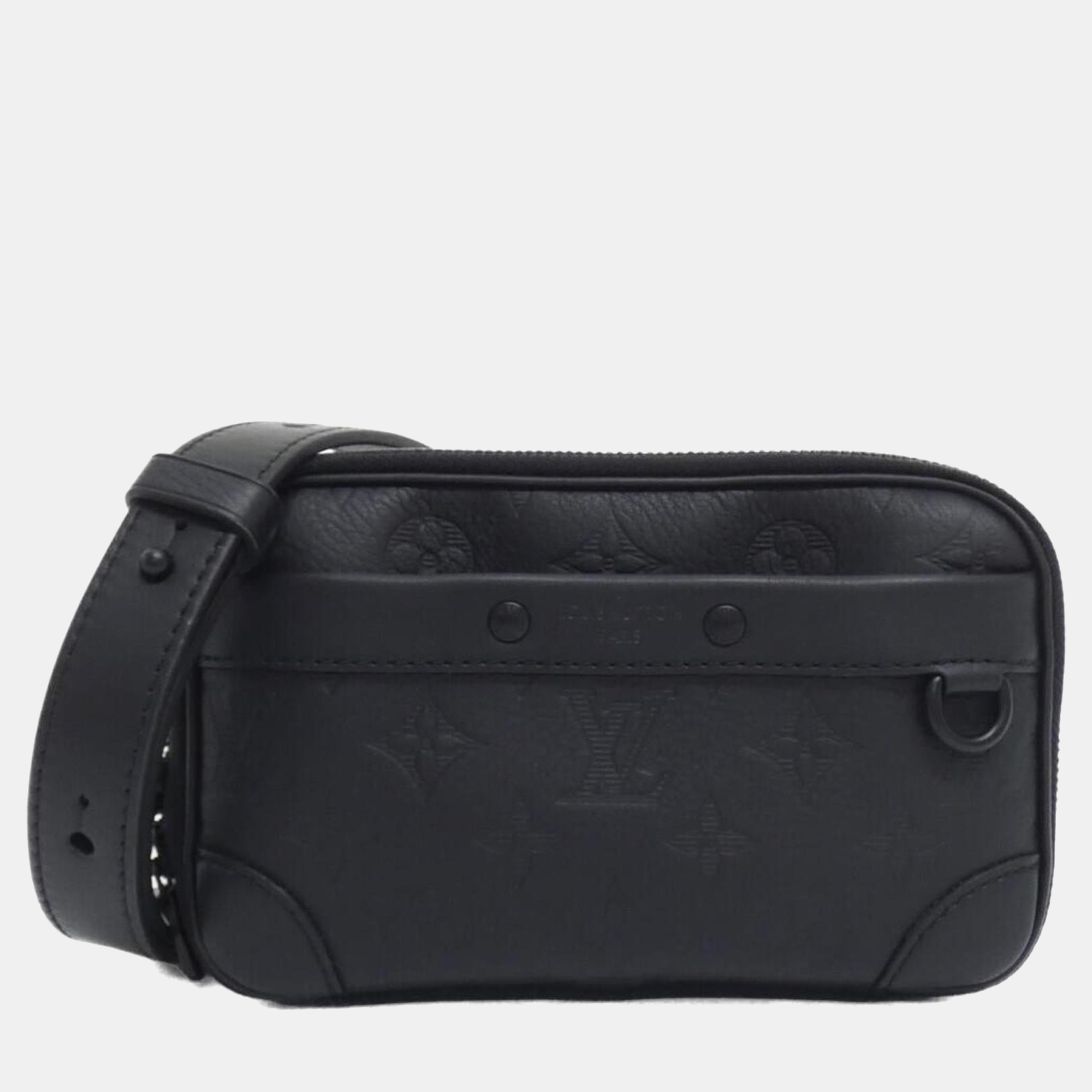 

Louis Vuitton Monogram Shadow Alpha Wearable Wallet Shoulder Bag, Black