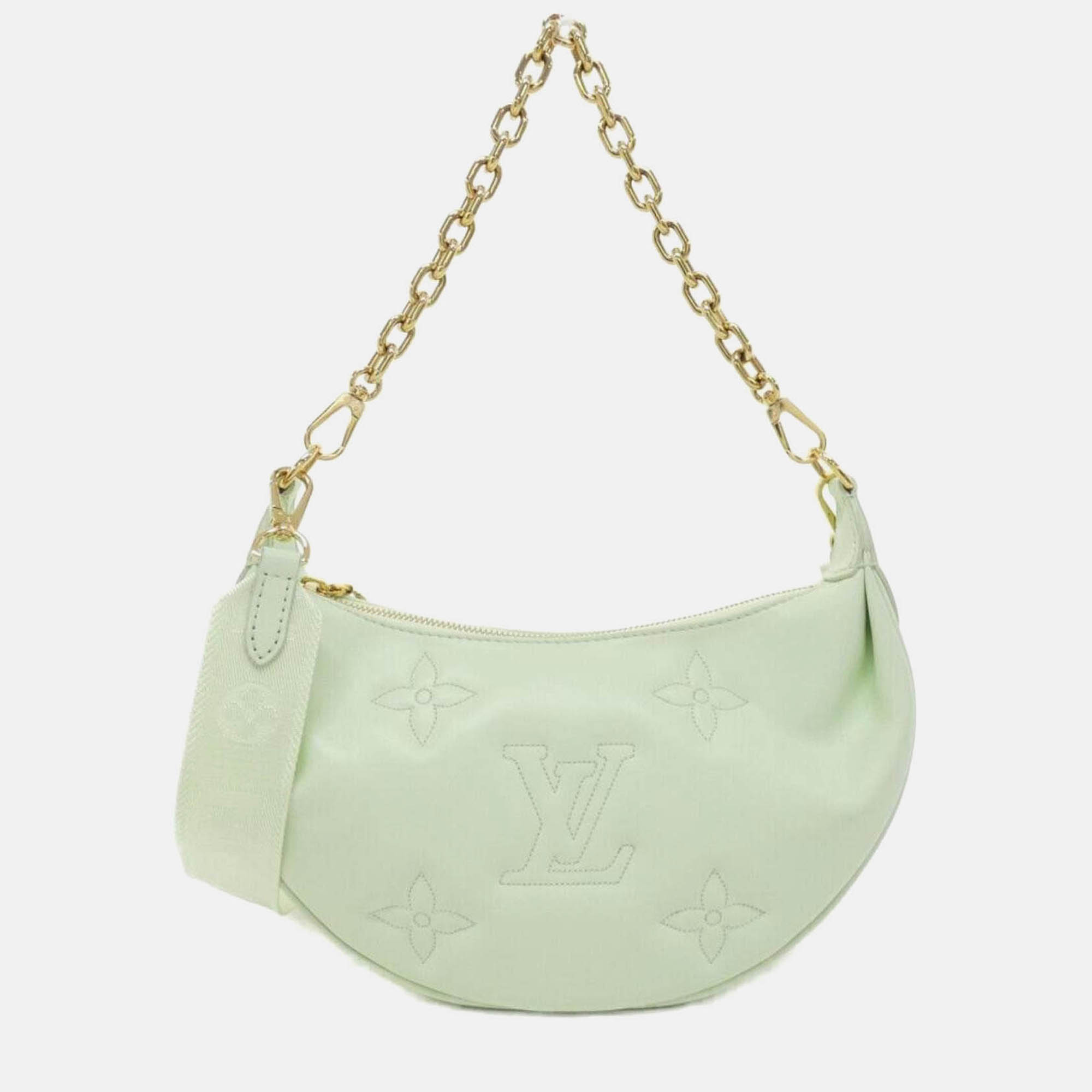 Pre-owned Louis Vuitton Bubble Glam Over The Moon Shoulder Bag In Green