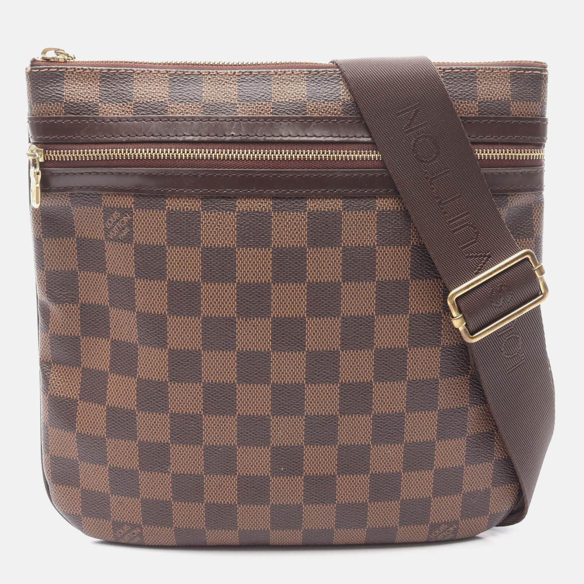 

Louis Vuitton Pochette Bosphore Crossbody Shoulder Bag Damier Ebene, Brown