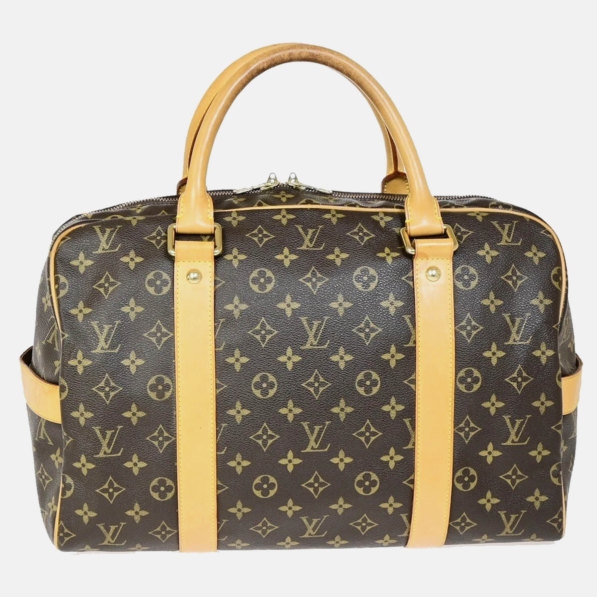 

Louis Vuitton Carryall Handbag Monogram Canvas Leather Brown Unisex