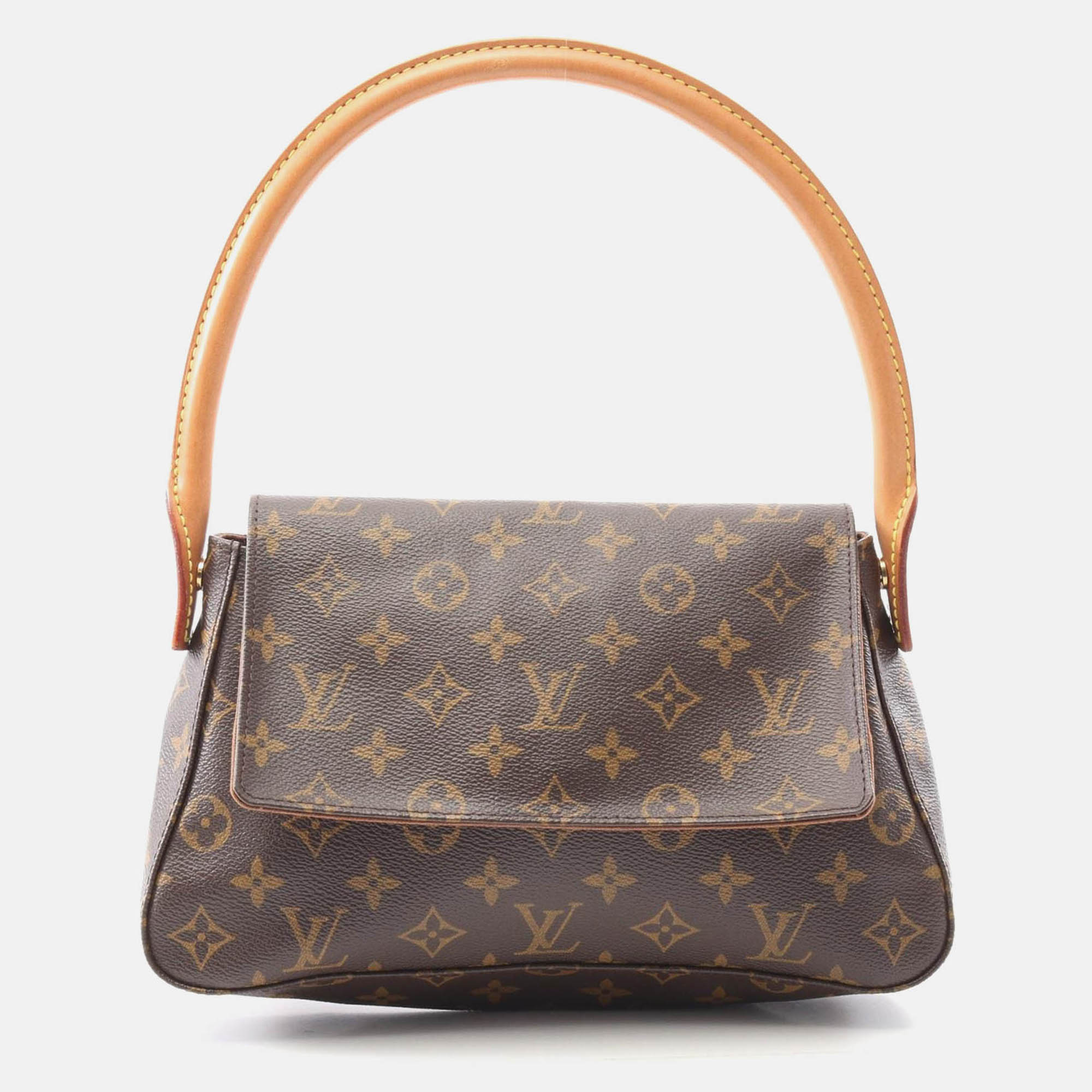 

Louis Vuitton Mini Looping Handbag Monogram Canvas Leather Brown