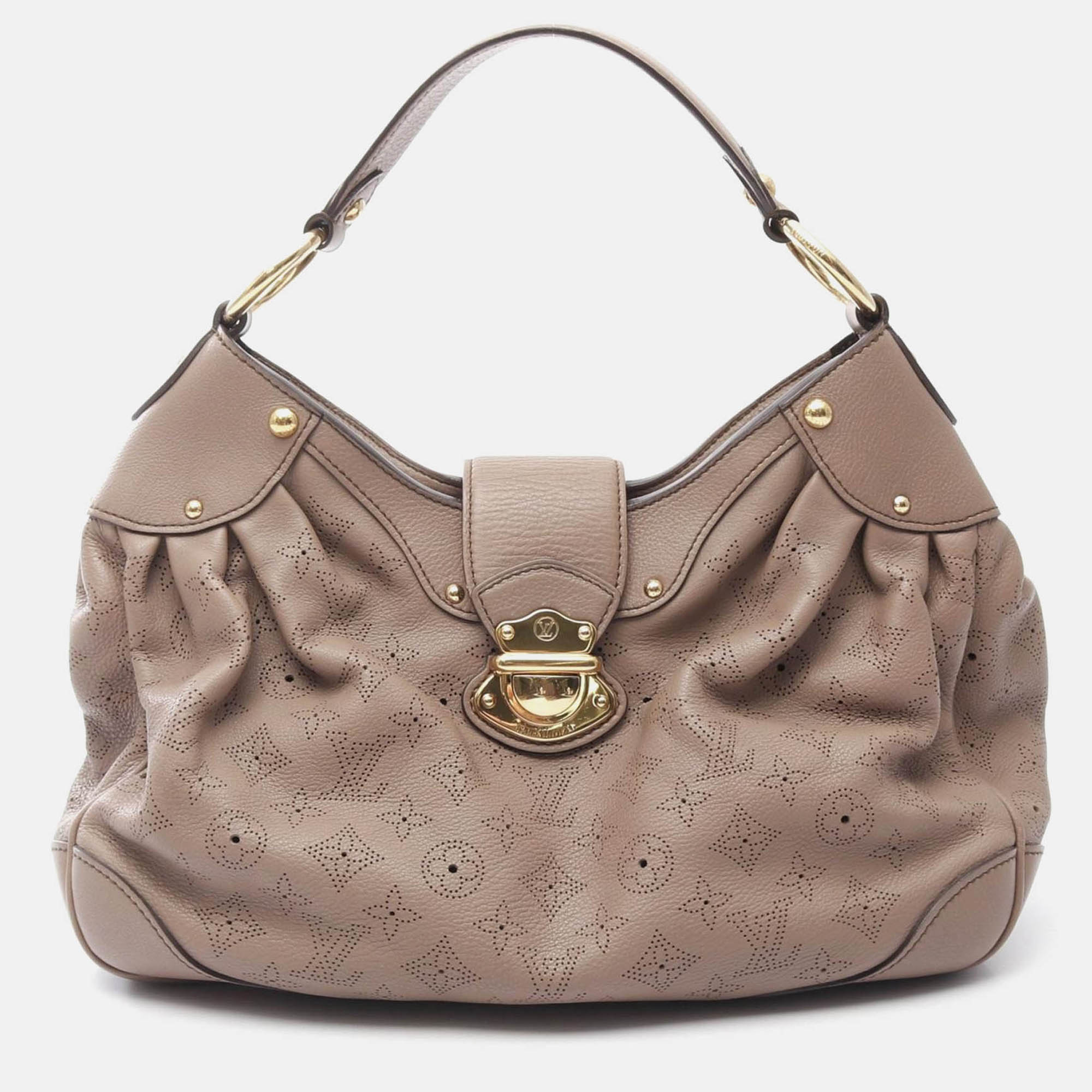 Pre-owned Louis Vuitton Solar Pm Shoulder Bag Mahina Leather Poodle In Brown