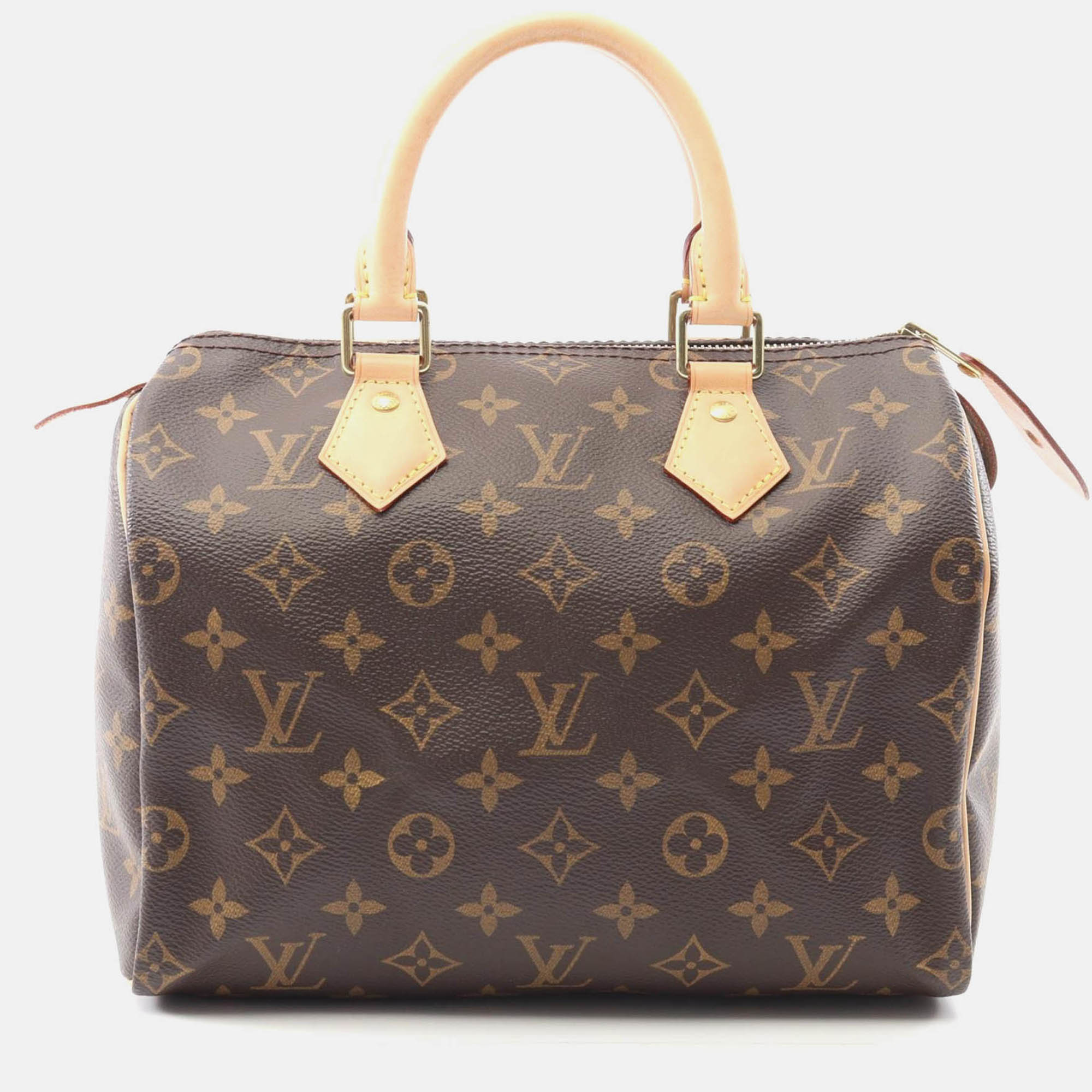 

Louis Vuitton Speedy 25 Handbag Monogram Canvas Leather Brown