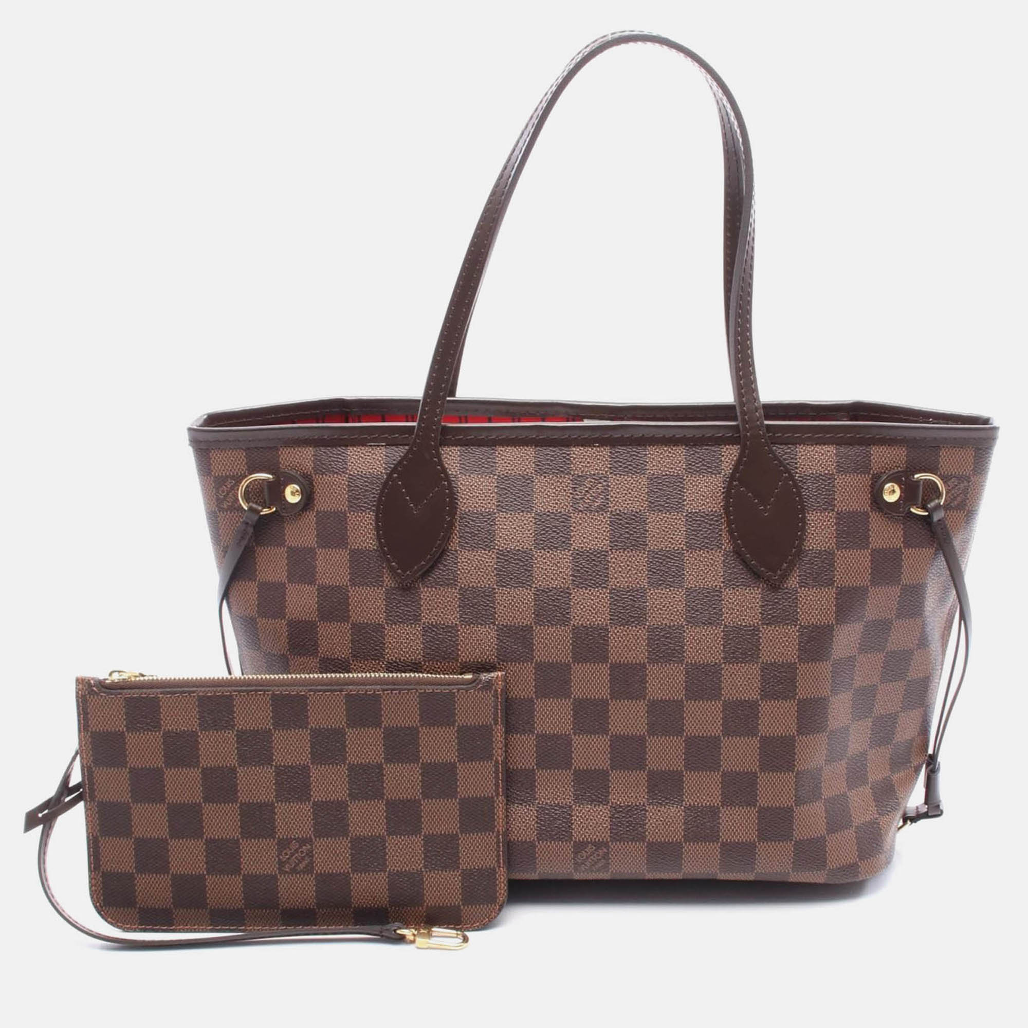 

Louis Vuitton Neverful PM Tote Bag Damier Canvas Brown Ebene