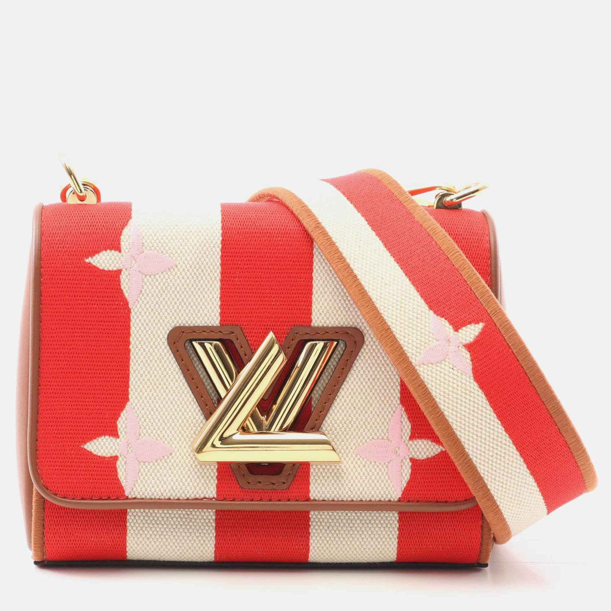 

Louis Vuitton Twist PM Shoulder Bag Canvas Leather Red White