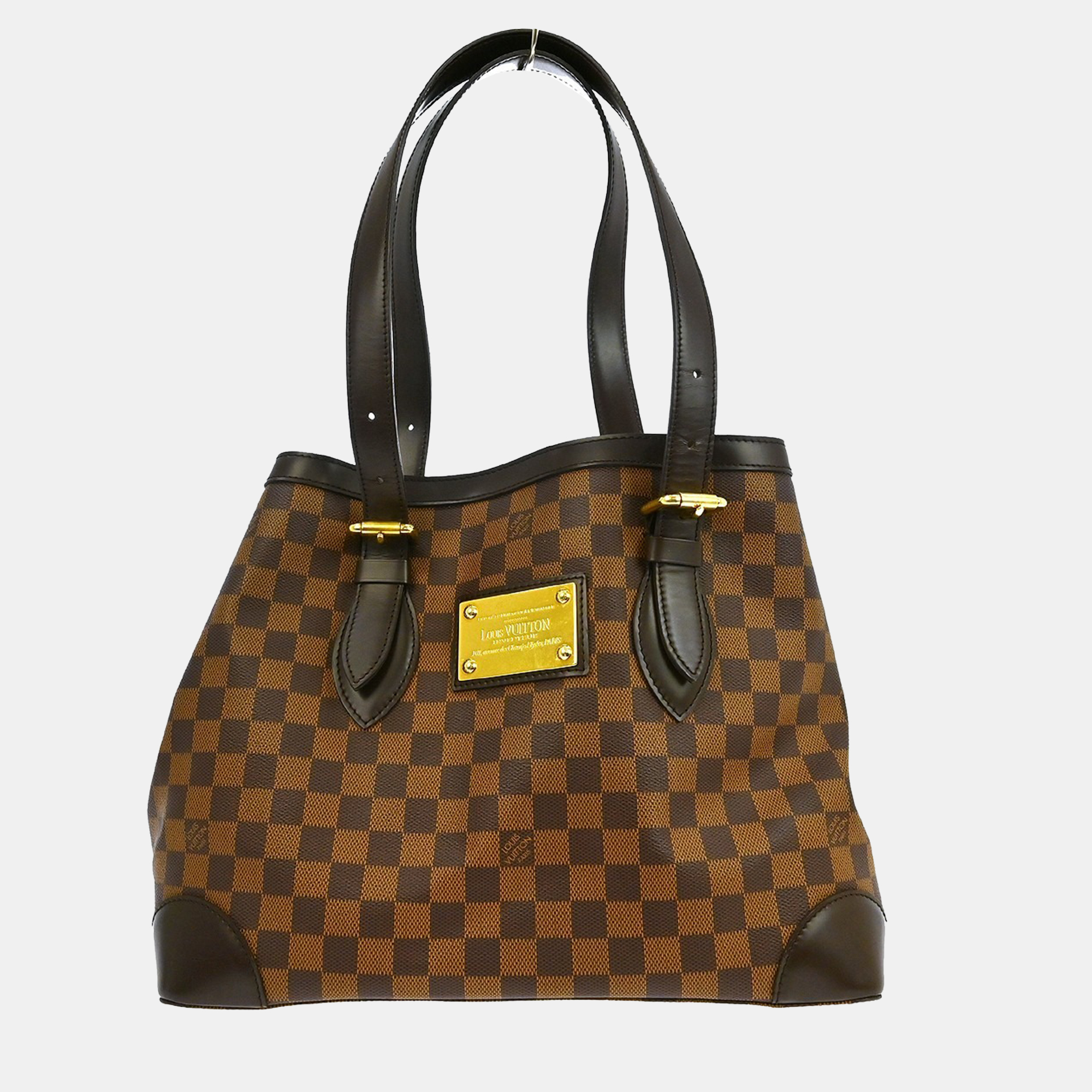 

Louis Vuitton Damier Hampstead MM Tote Handbag, Brown