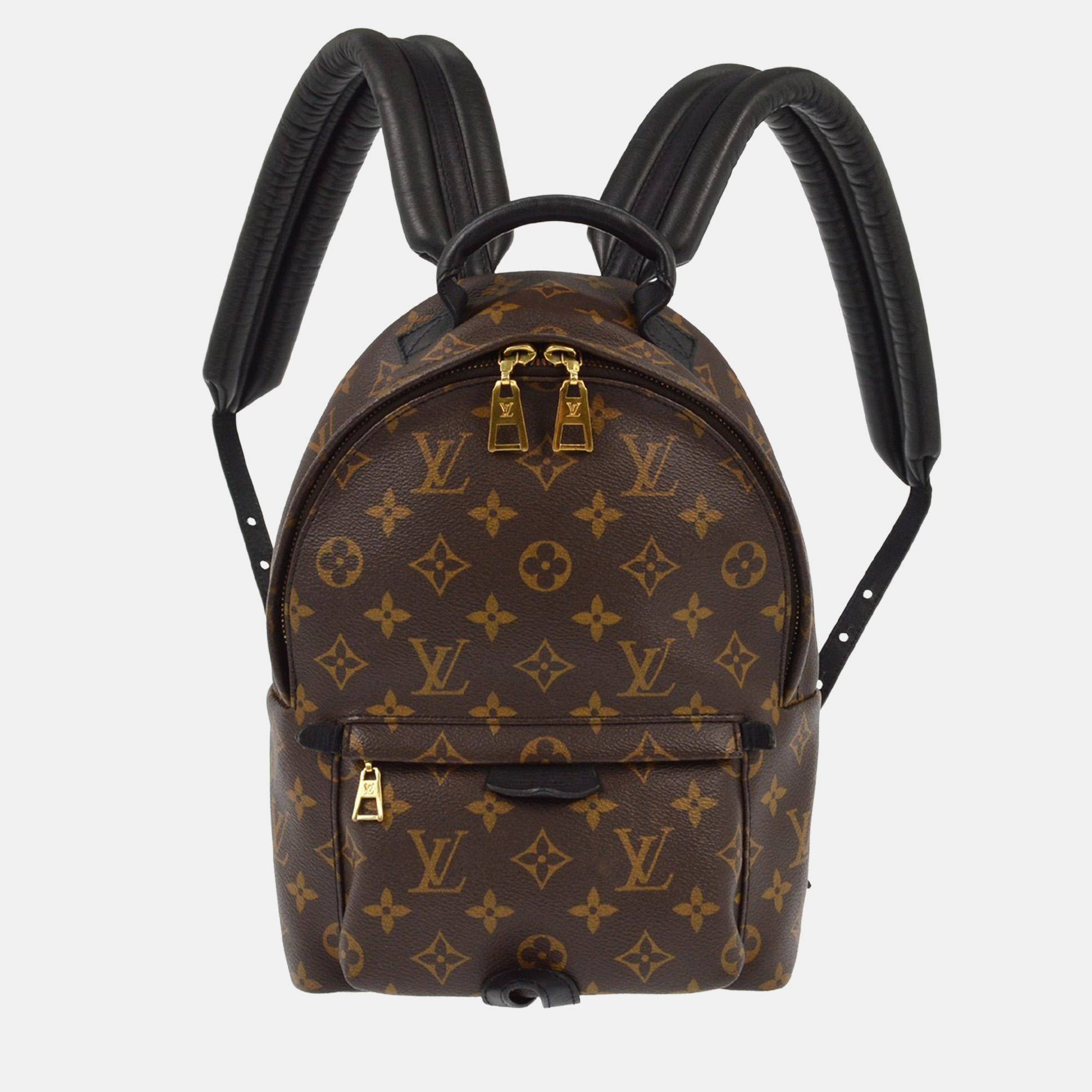 Pre-owned Louis Vuitton Monogram Palm Springs Pm Backpack In Brown